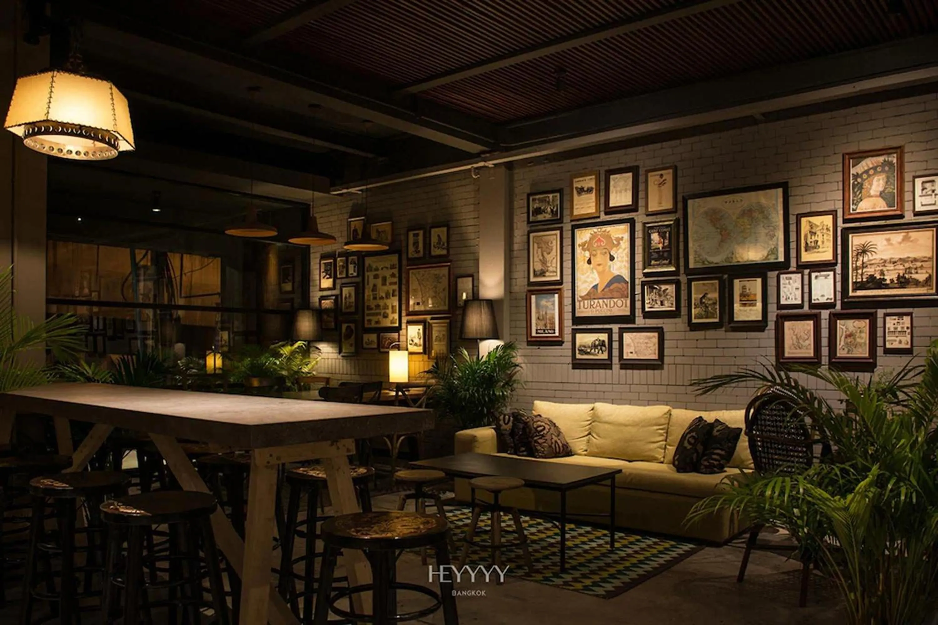 Seating area in Heyyyy Bangkok