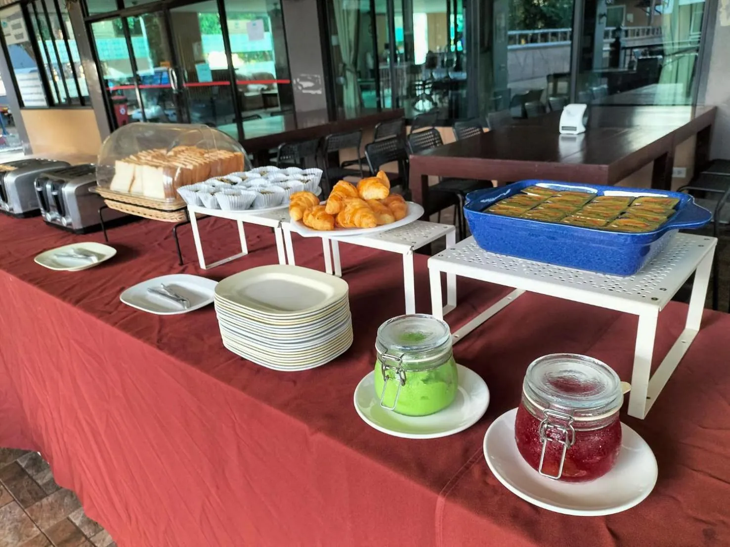 Buffet breakfast in Grandsiri Resort KhaoYai