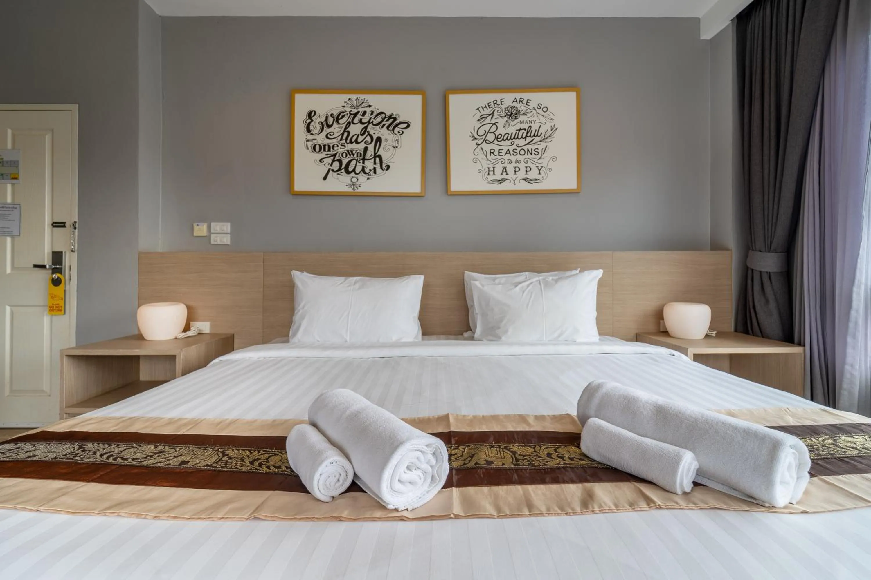 Bed in Grandsiri Resort KhaoYai