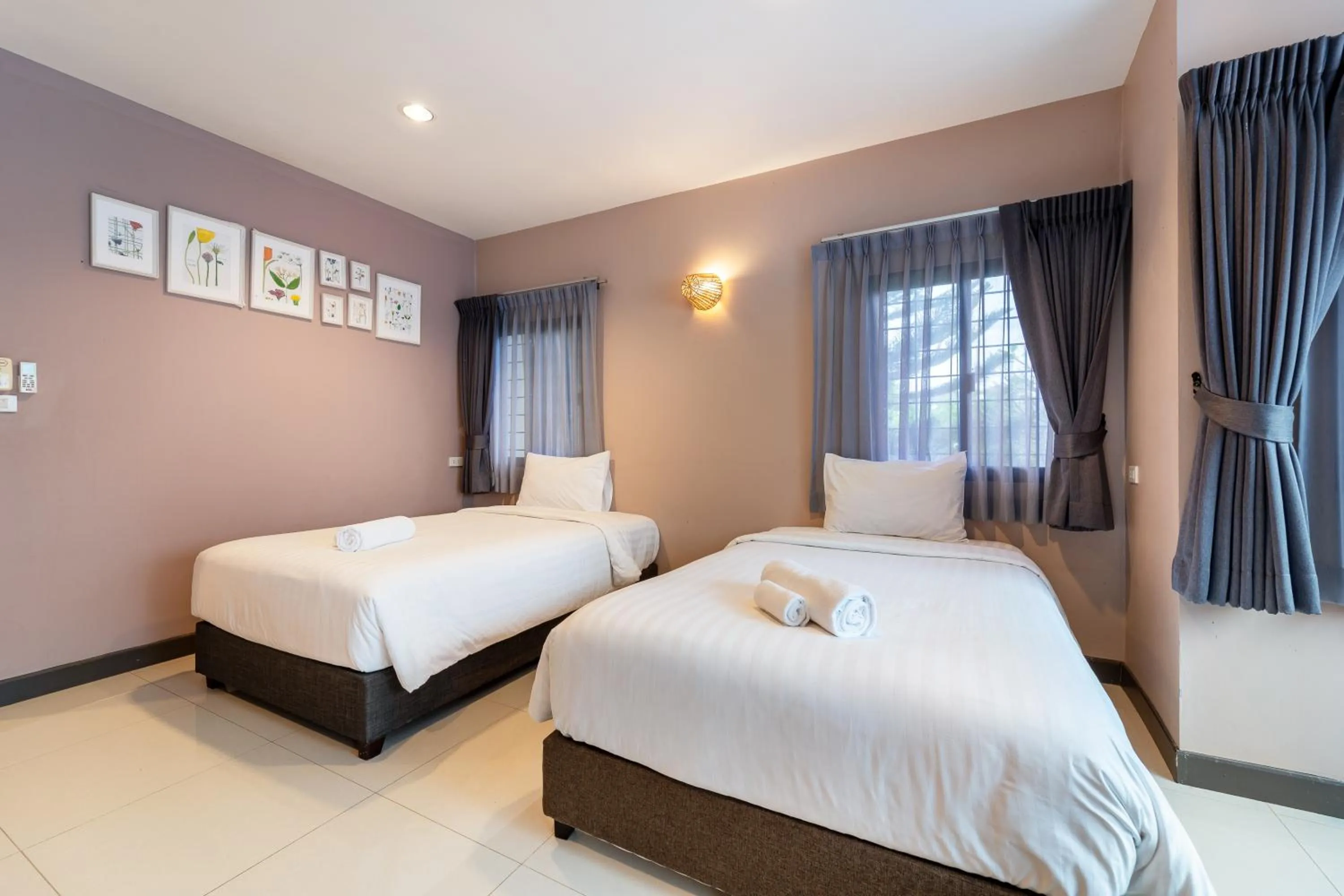 Bed in Grandsiri Resort KhaoYai