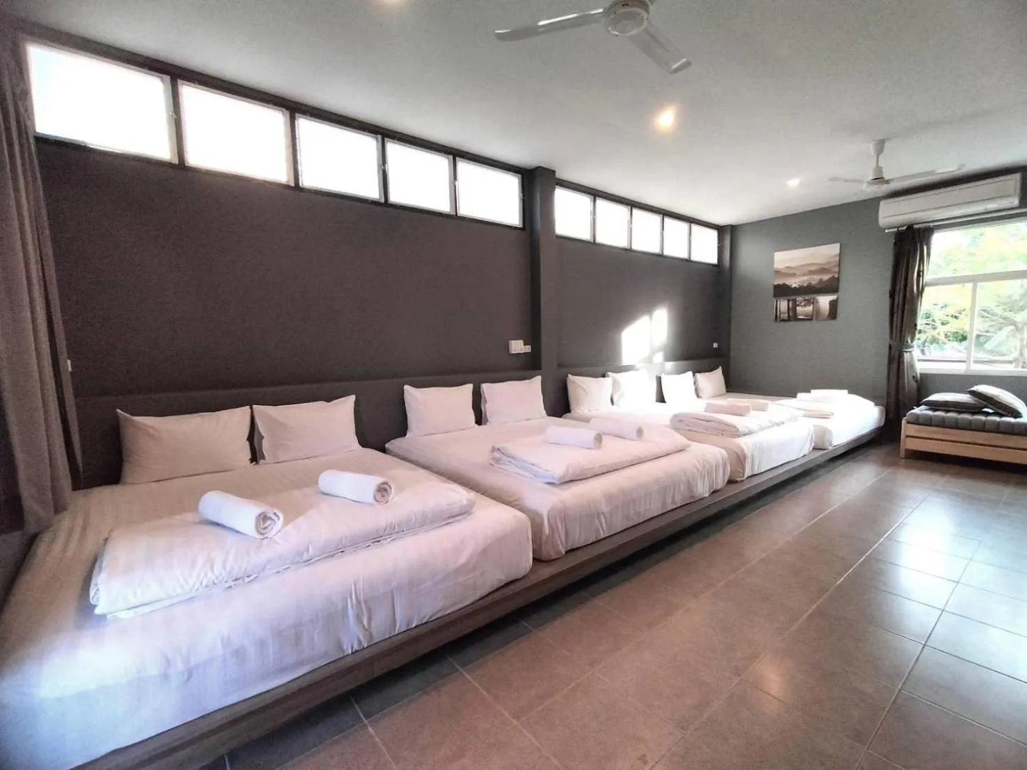 Bed in Grandsiri Resort KhaoYai