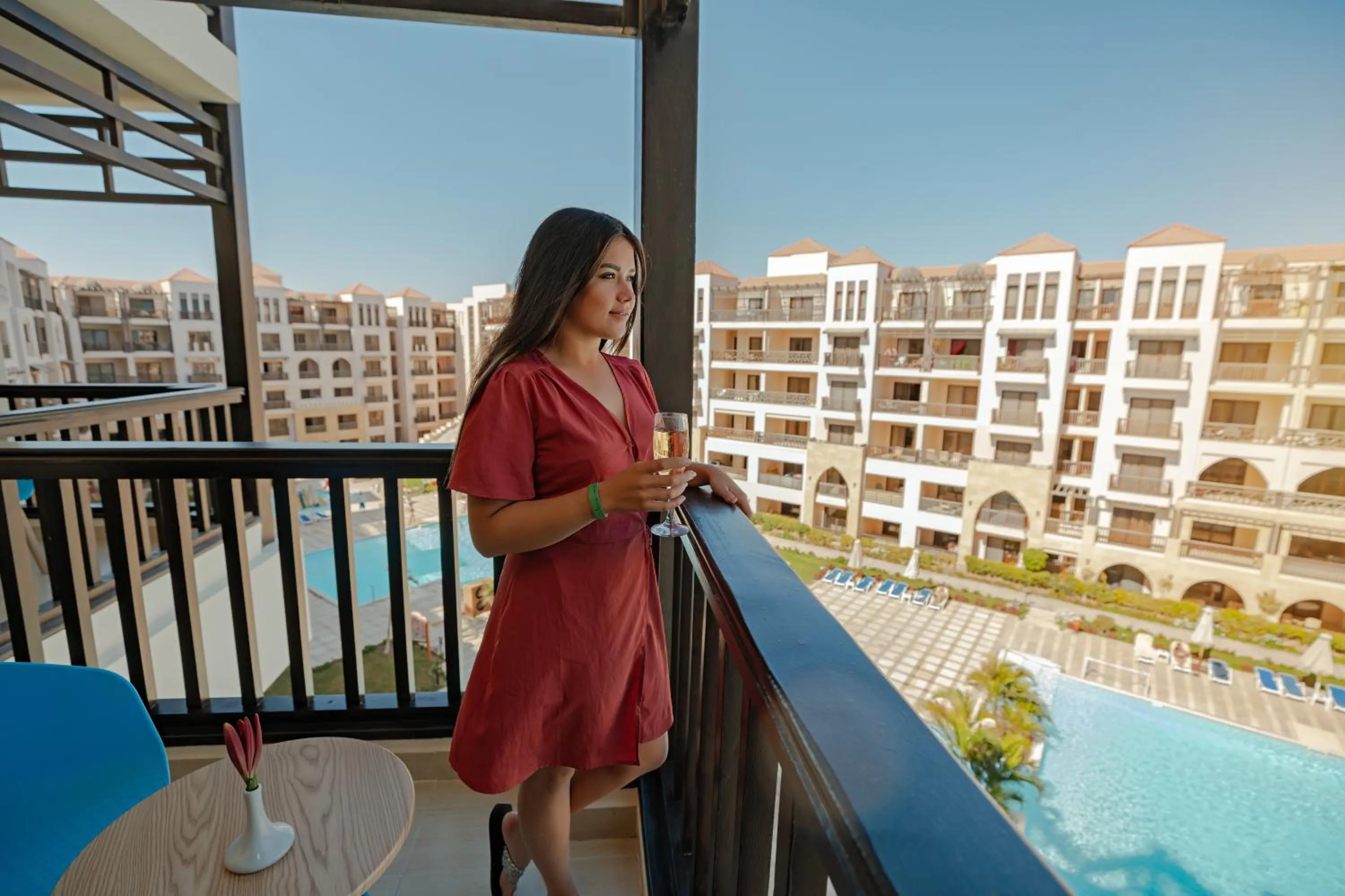 Balcony/Terrace in Gravity Hotel & Aqua Park Hurghada Families and Couples Only
