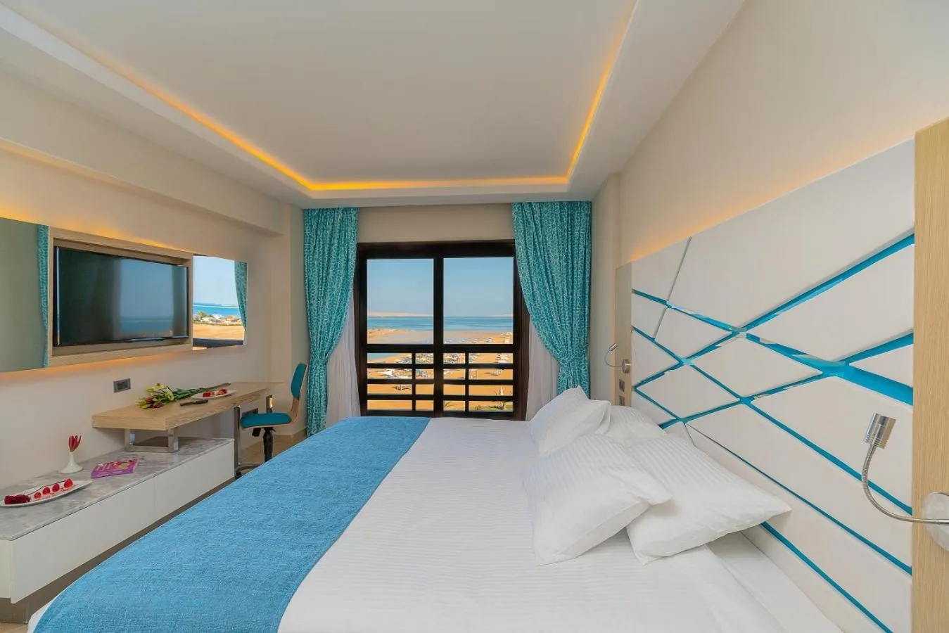 Bed in Gravity Hotel & Aqua Park Hurghada Families and Couples Only