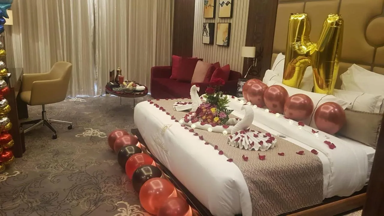 Bed in Casablanca Grand Hotel