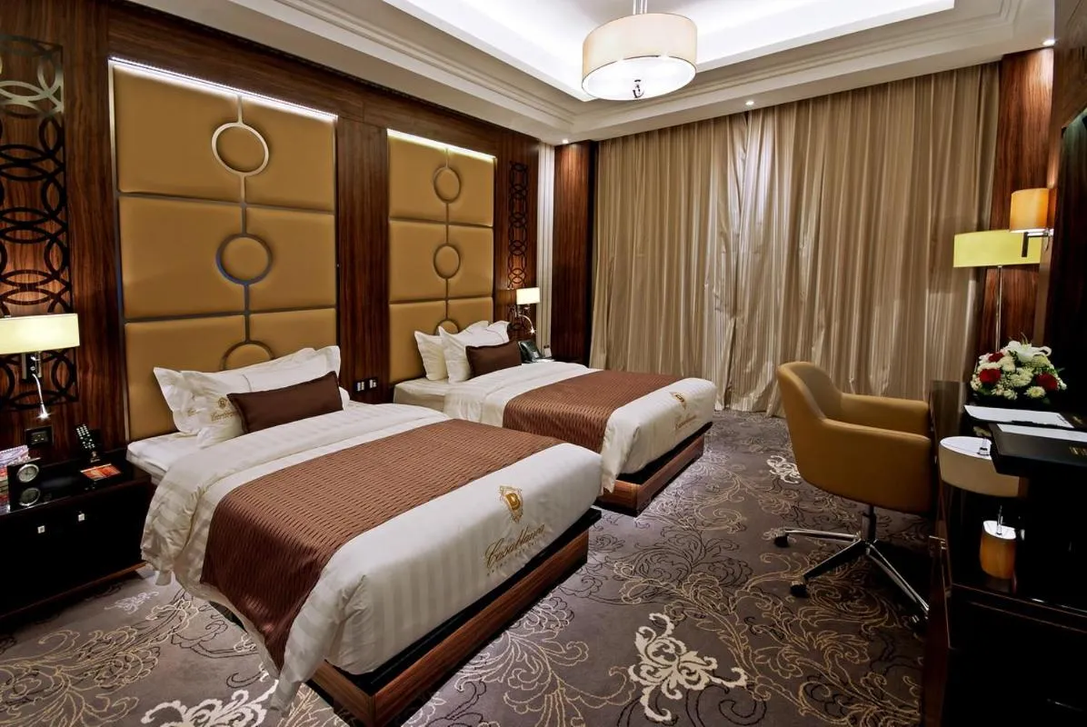 Bed in Casablanca Grand Hotel