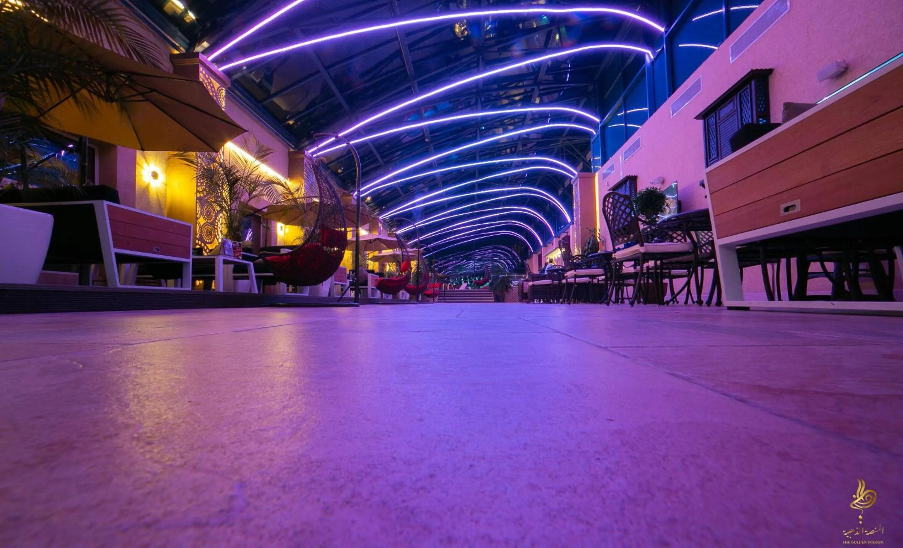 Seating area in Casablanca Grand Hotel
