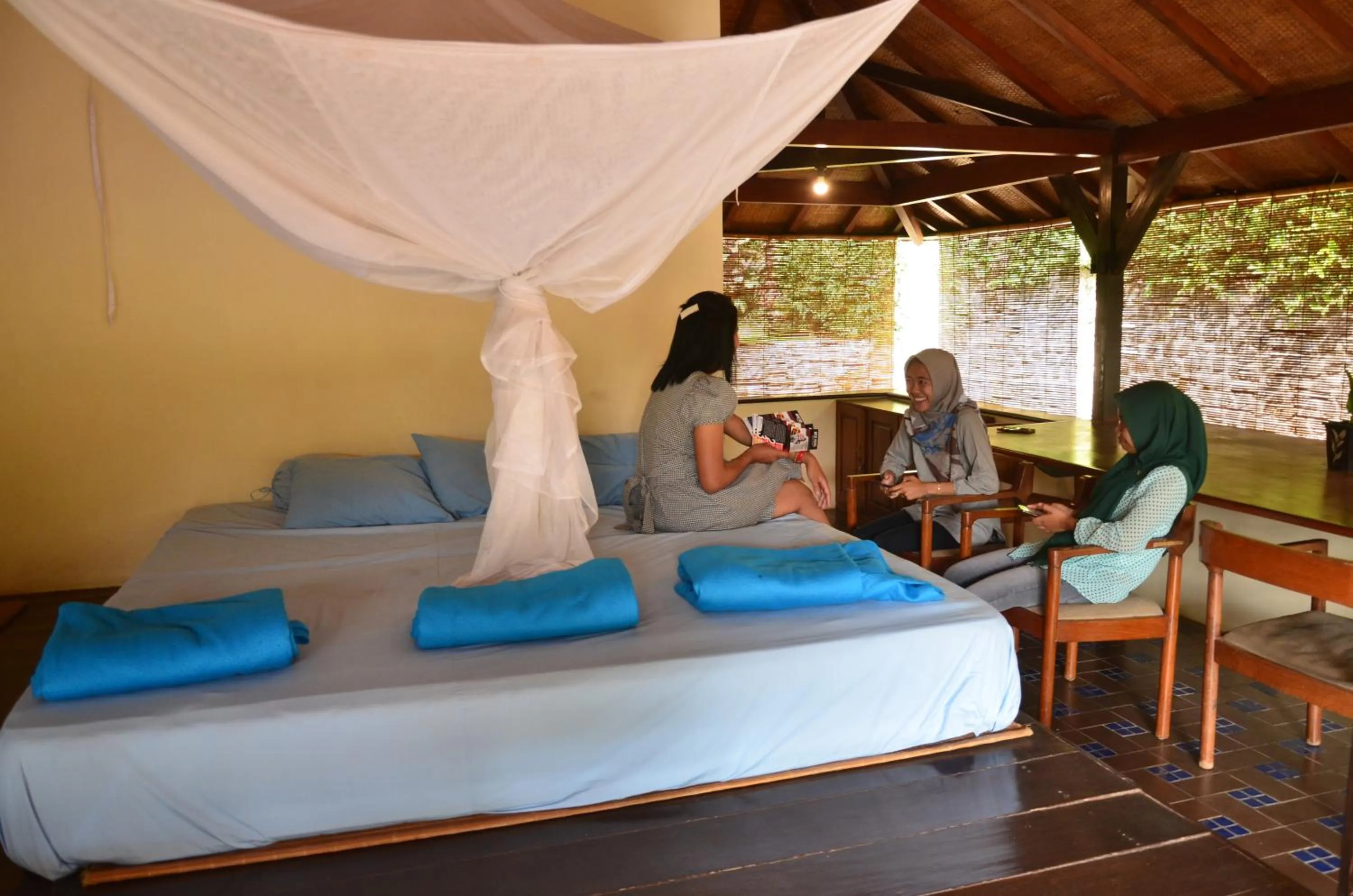 Bed in Ecolodge Seloliman