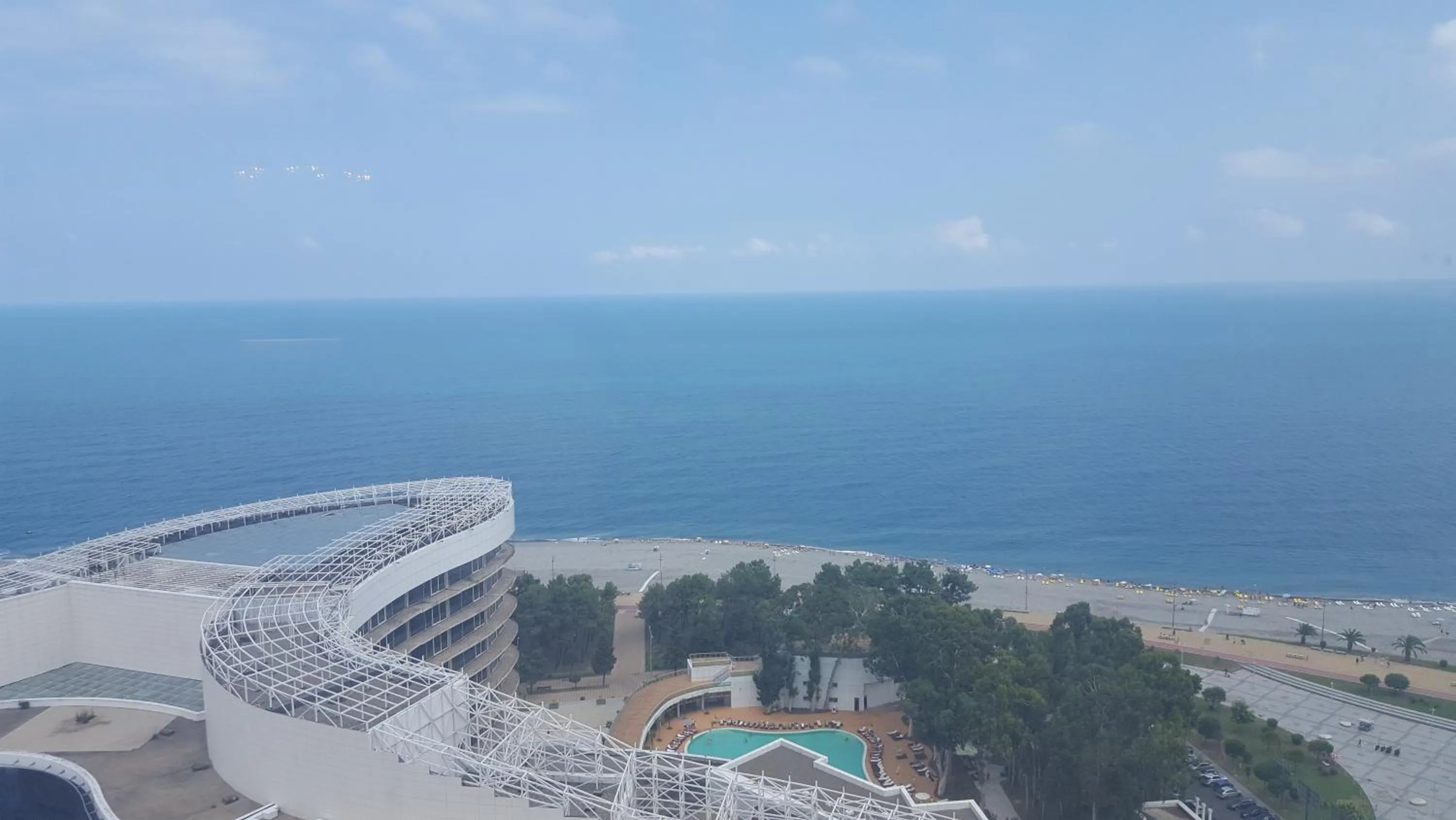 Pool view in Mimino Apartment Deluxe First Line (C I)