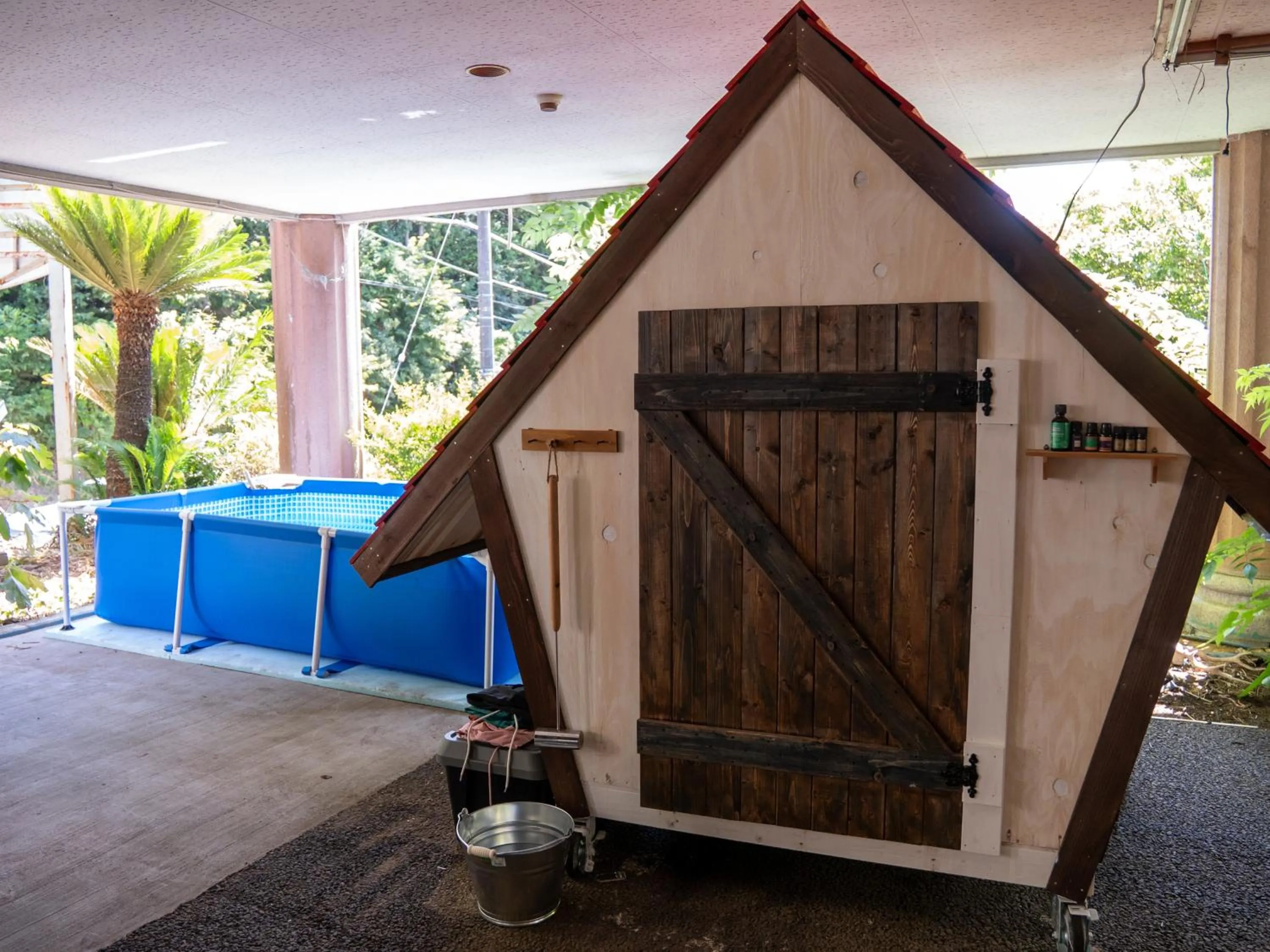 Sauna in Farm Garden Hotel