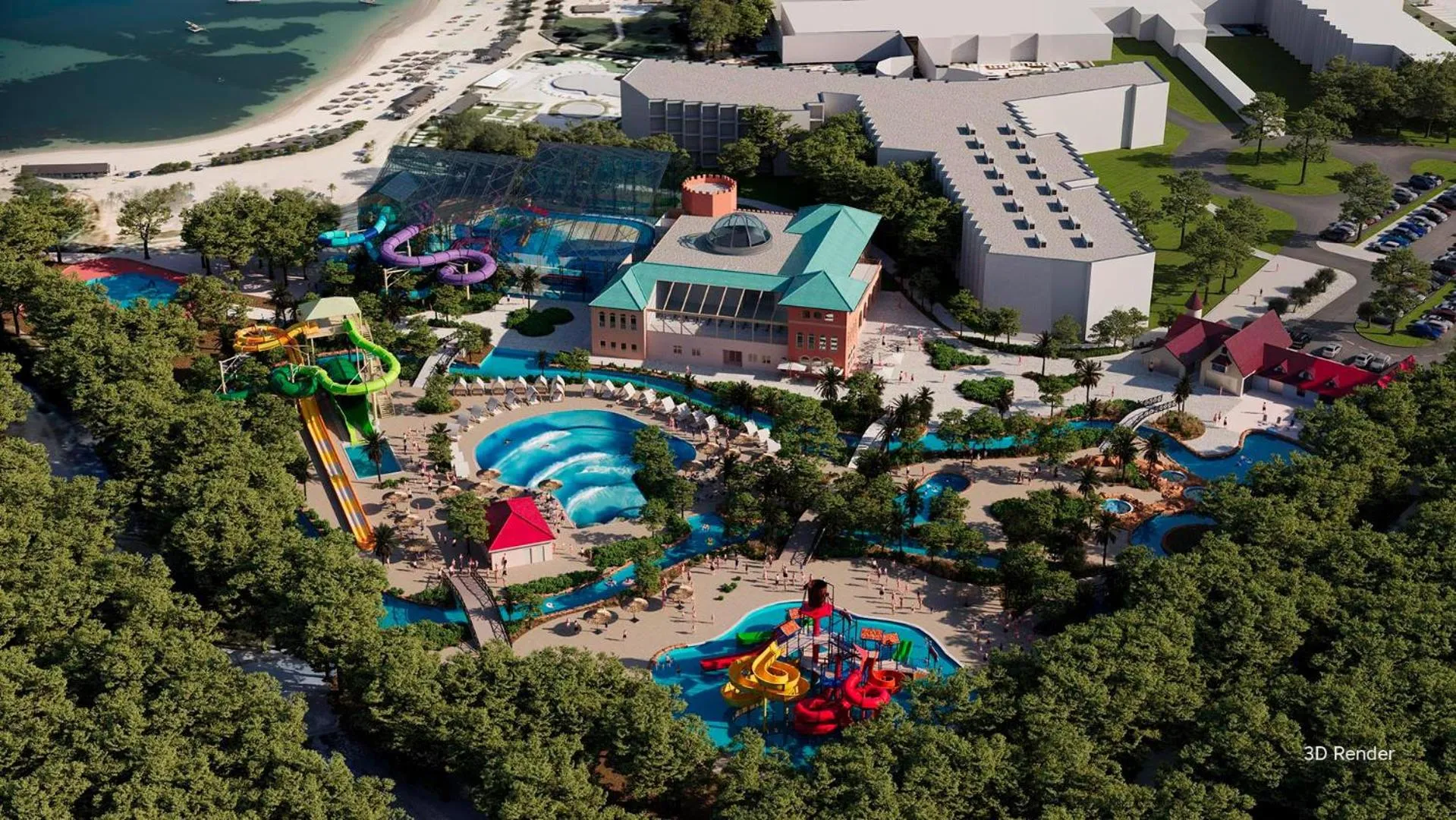 Aqua park in Amadria Park Beach Hotel Niko