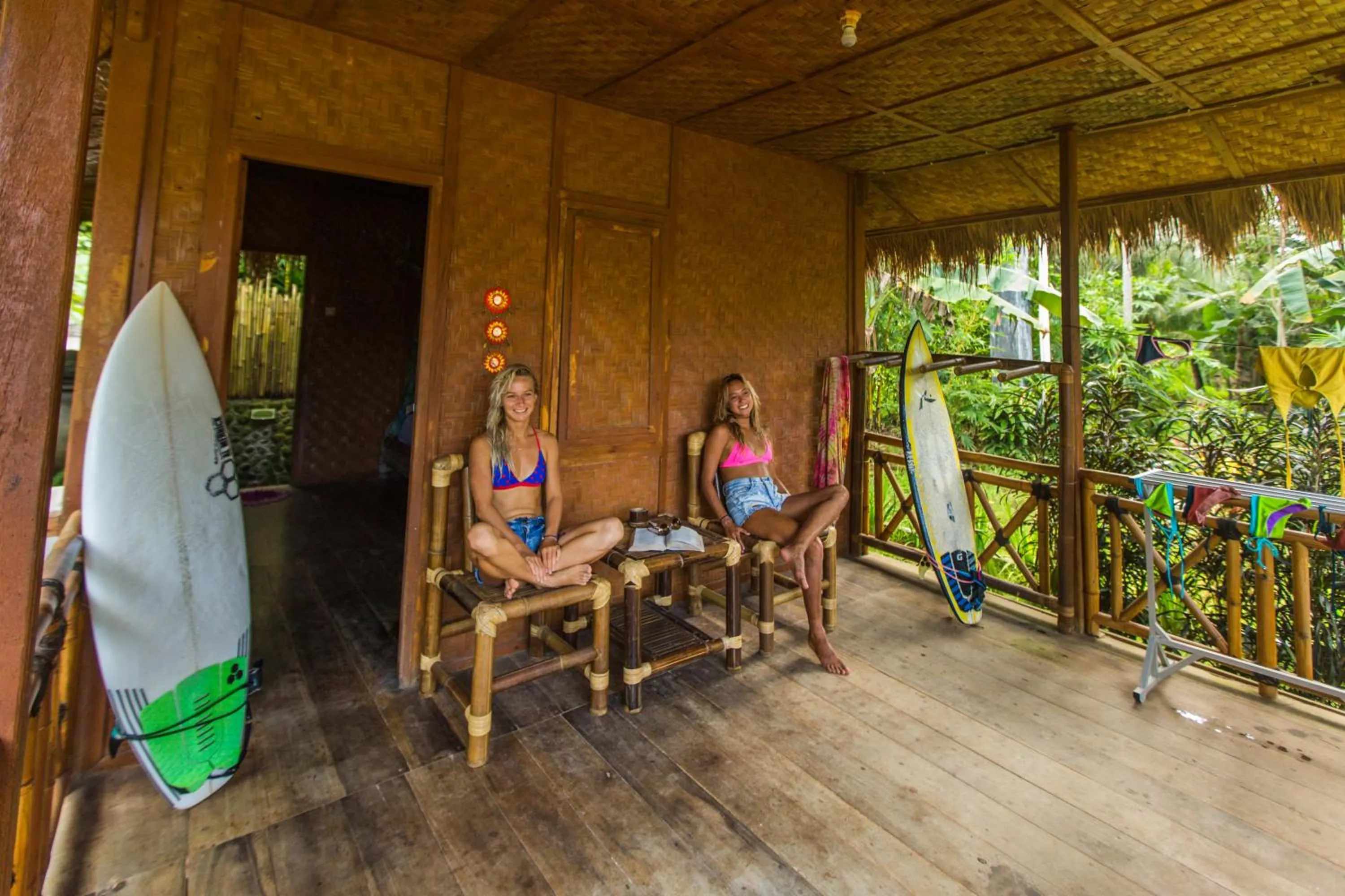 Balcony/Terrace in Mojosurf Camp Red Island