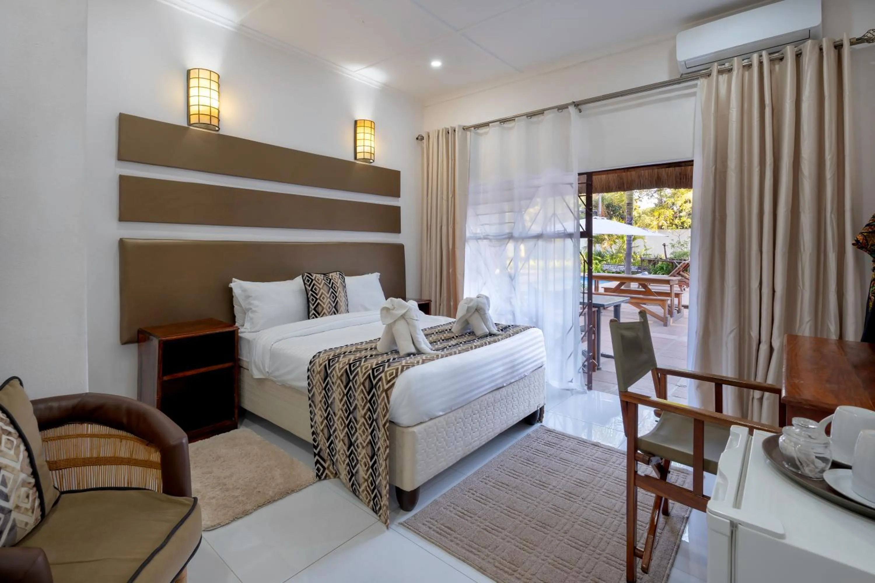 Bed in Ngoma Zanga Lodge