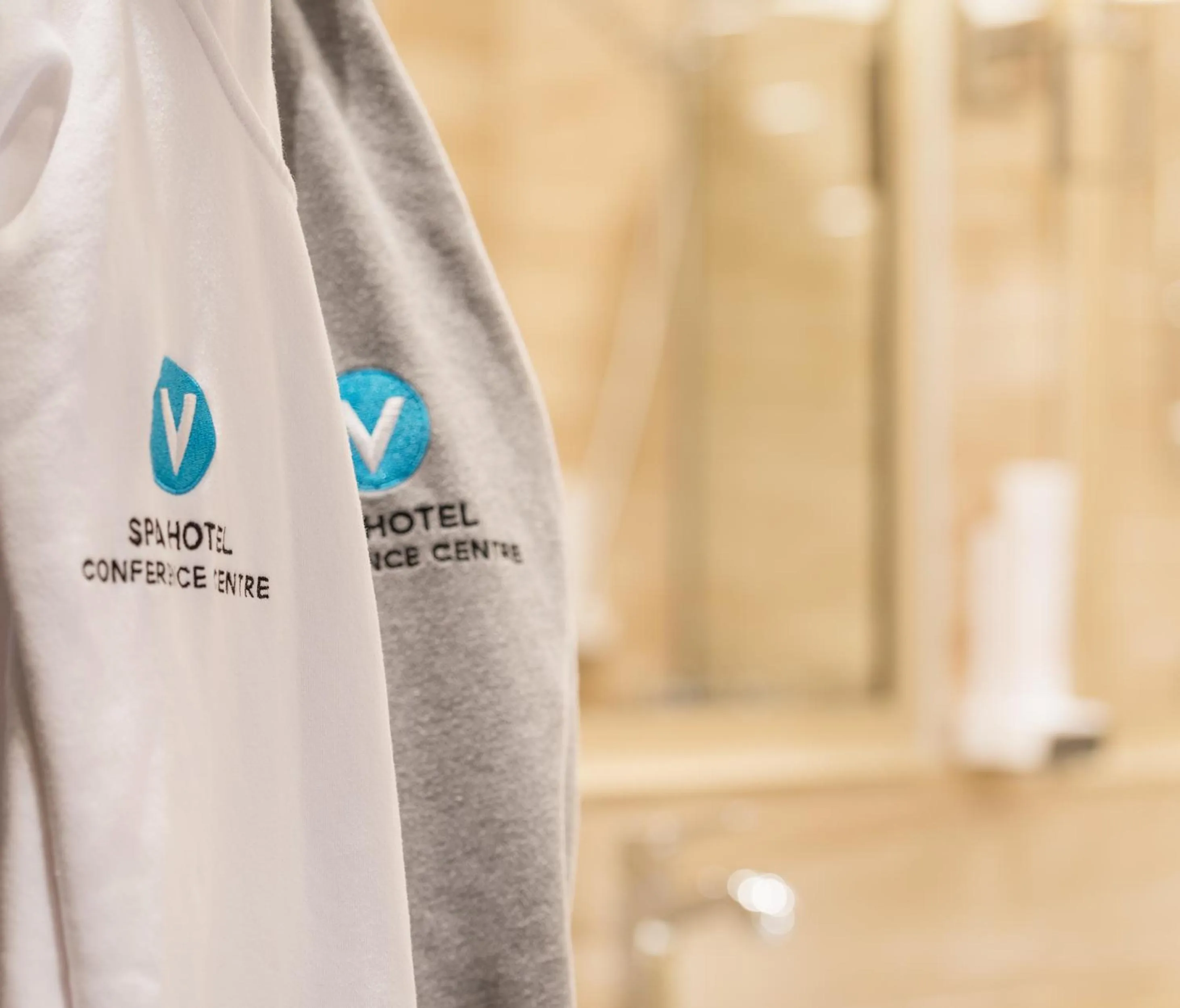 Property logo or sign in V Spa & Conference Hotel