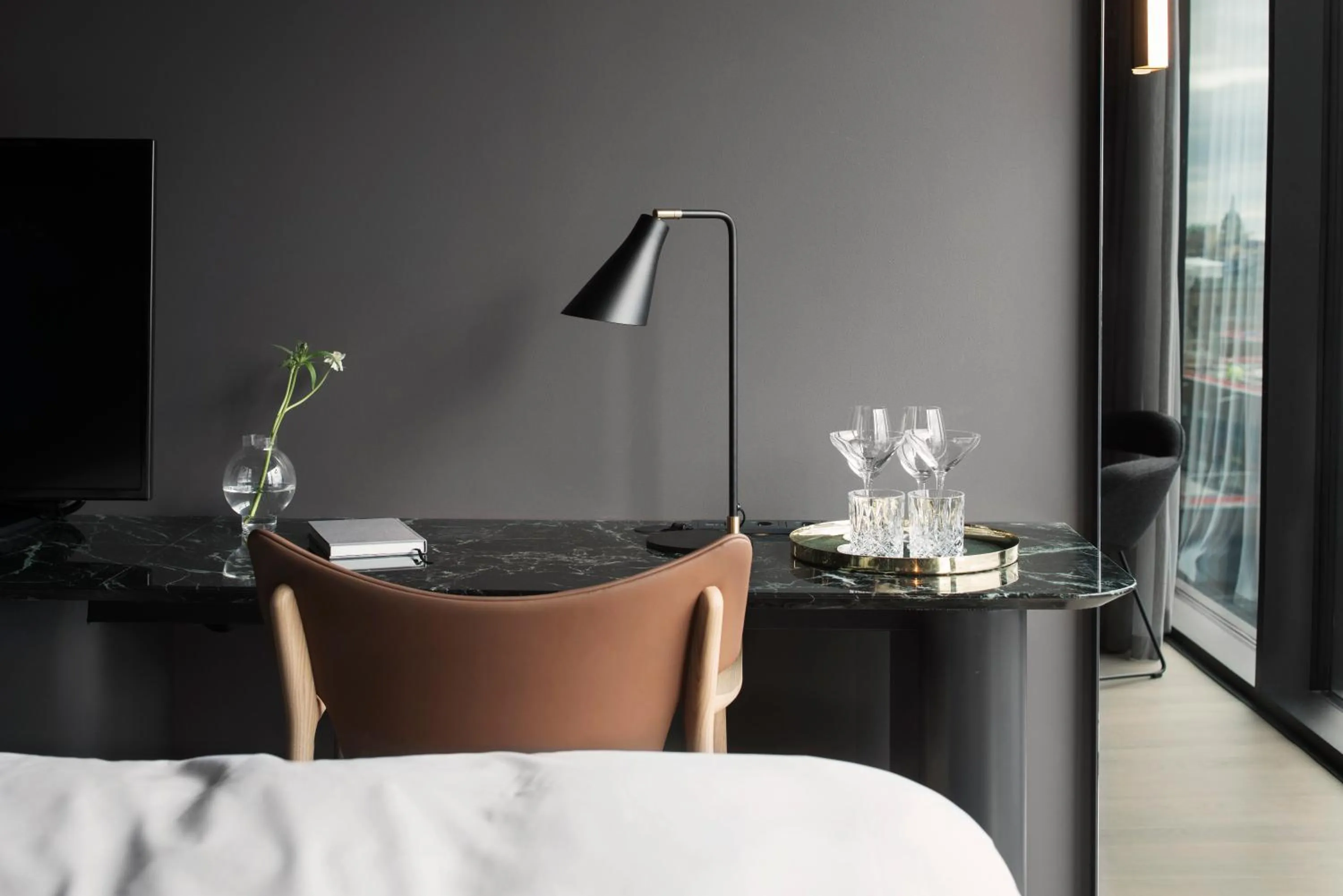 Bedroom, Bed in At Six