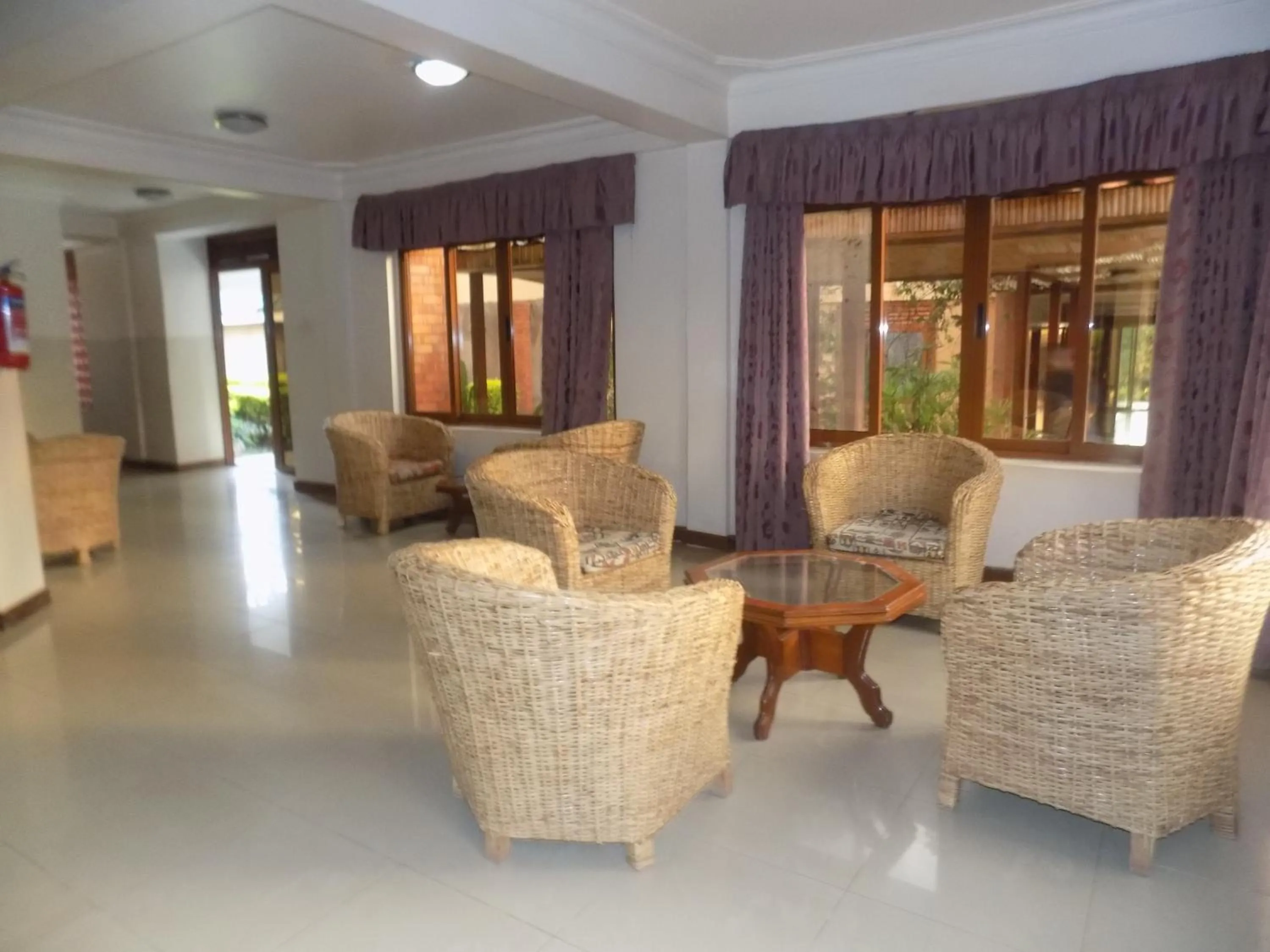 Seating area in Kayegi Hotel Mbale
