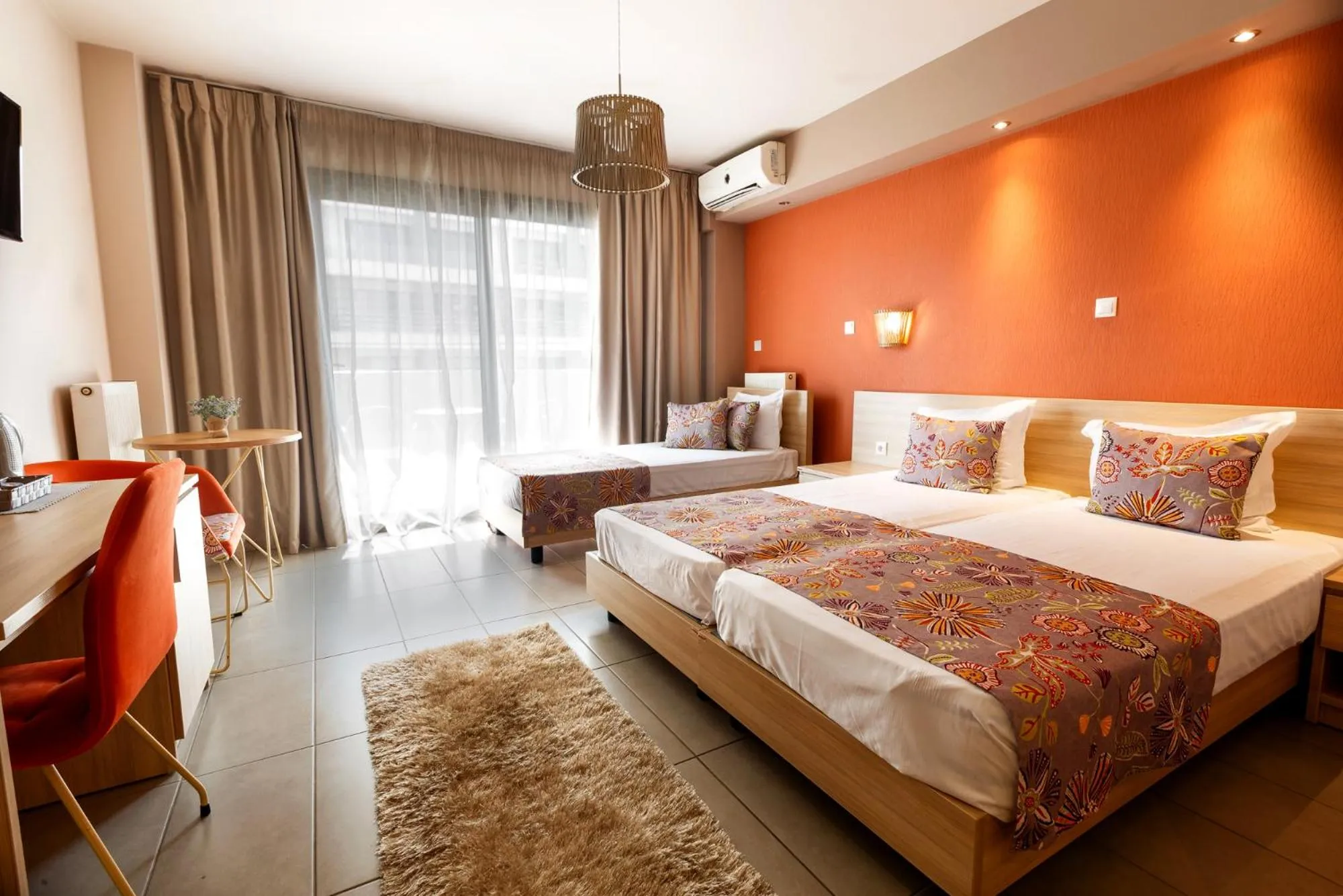 Bed in Limani Comfort Rooms