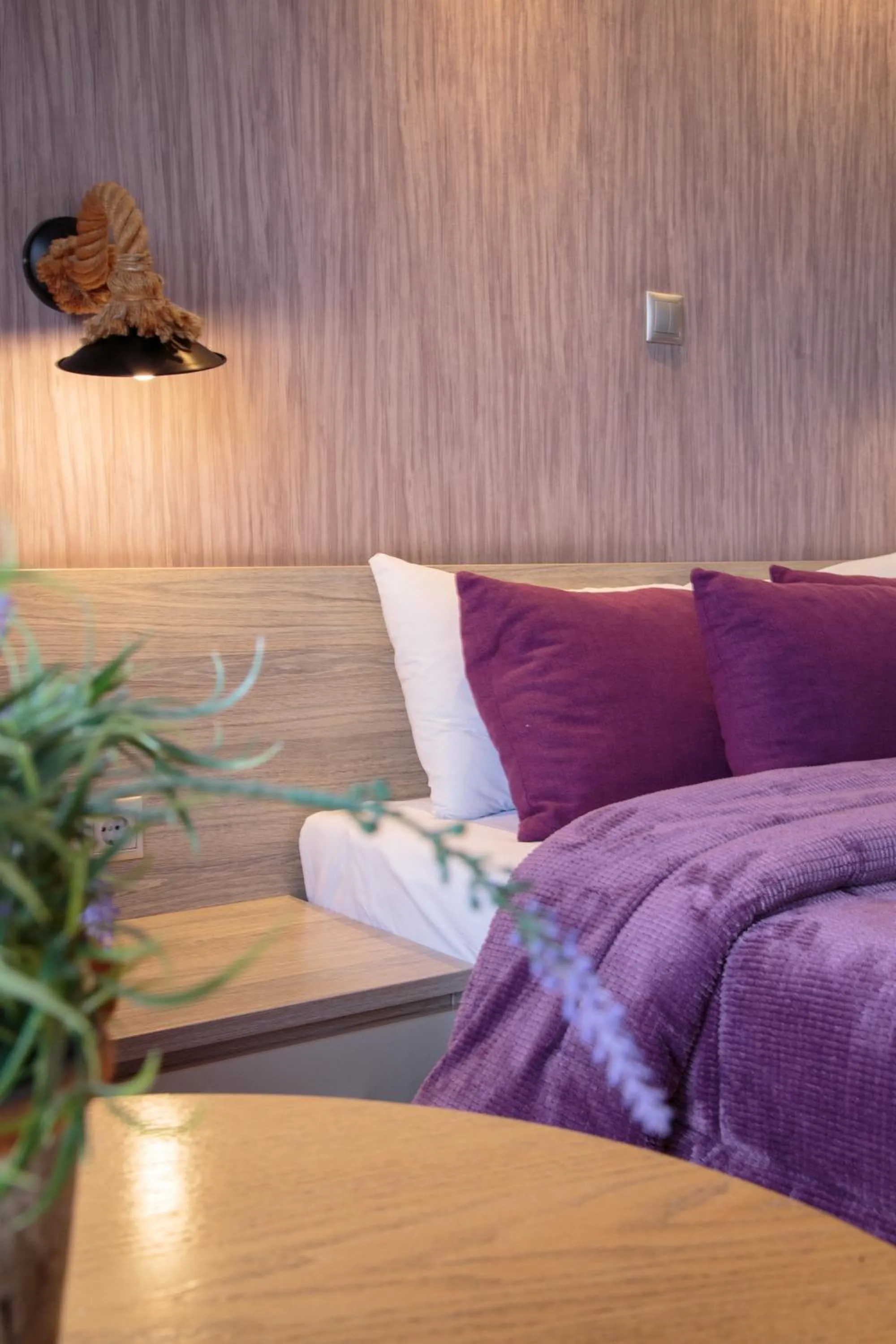 Bed in Limani Comfort Rooms