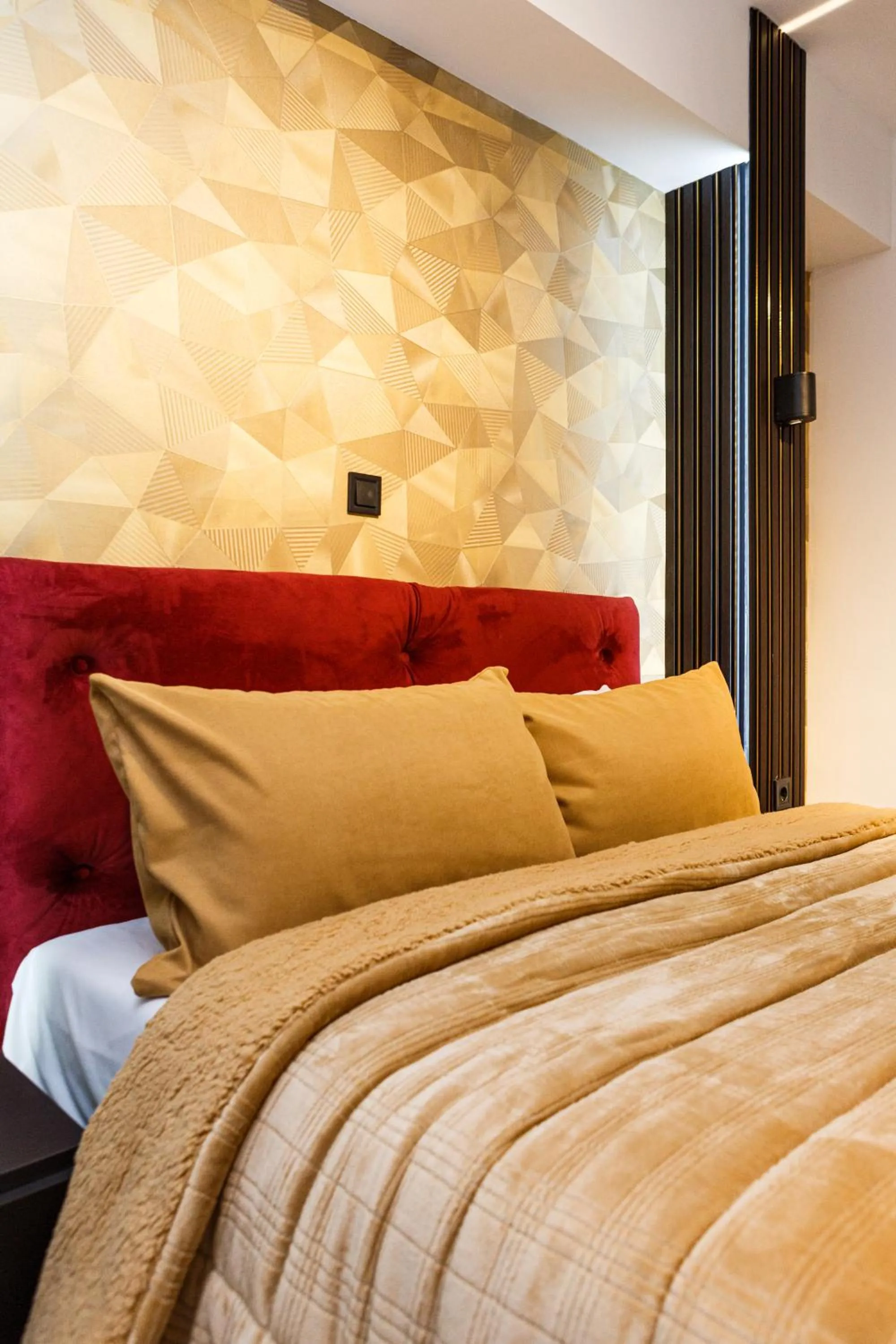 Bed in Limani Comfort Rooms