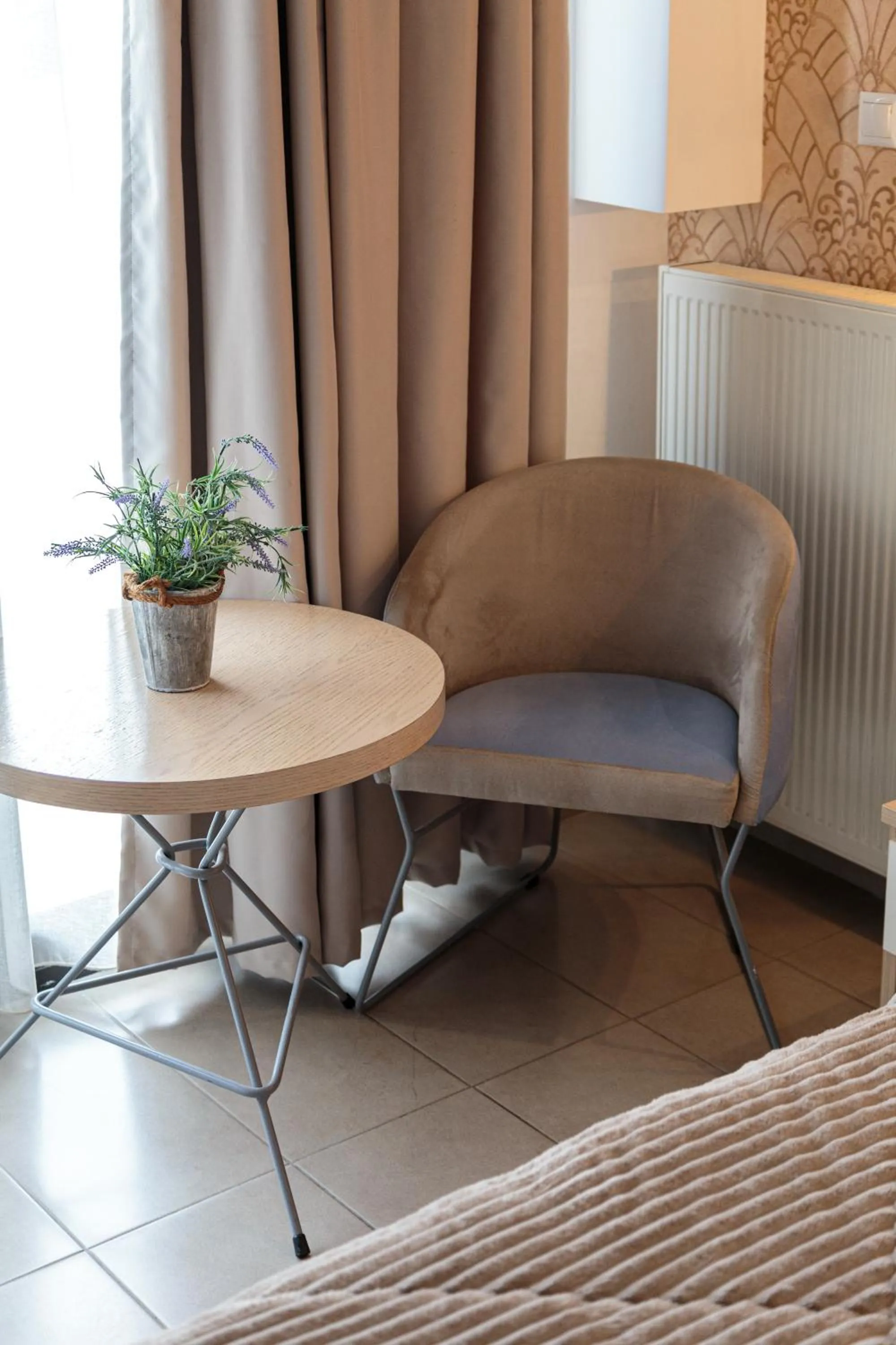 Seating area in Limani Comfort Rooms