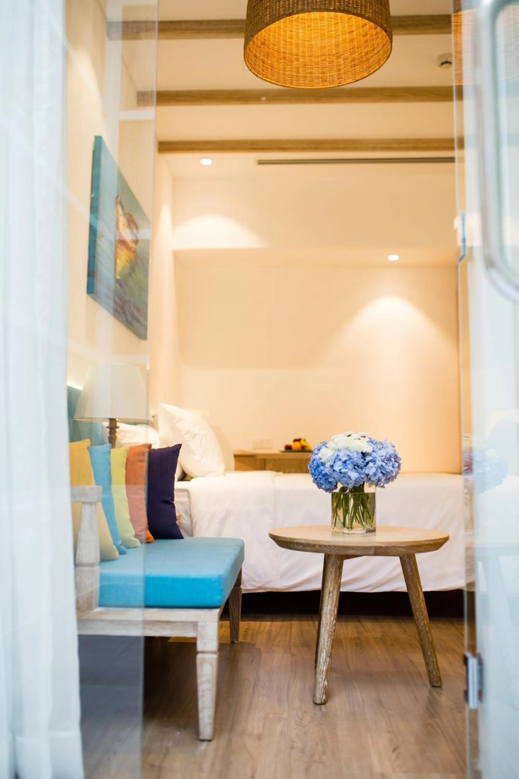 Seating area, Bed in Risemount Premier Resort Da Nang