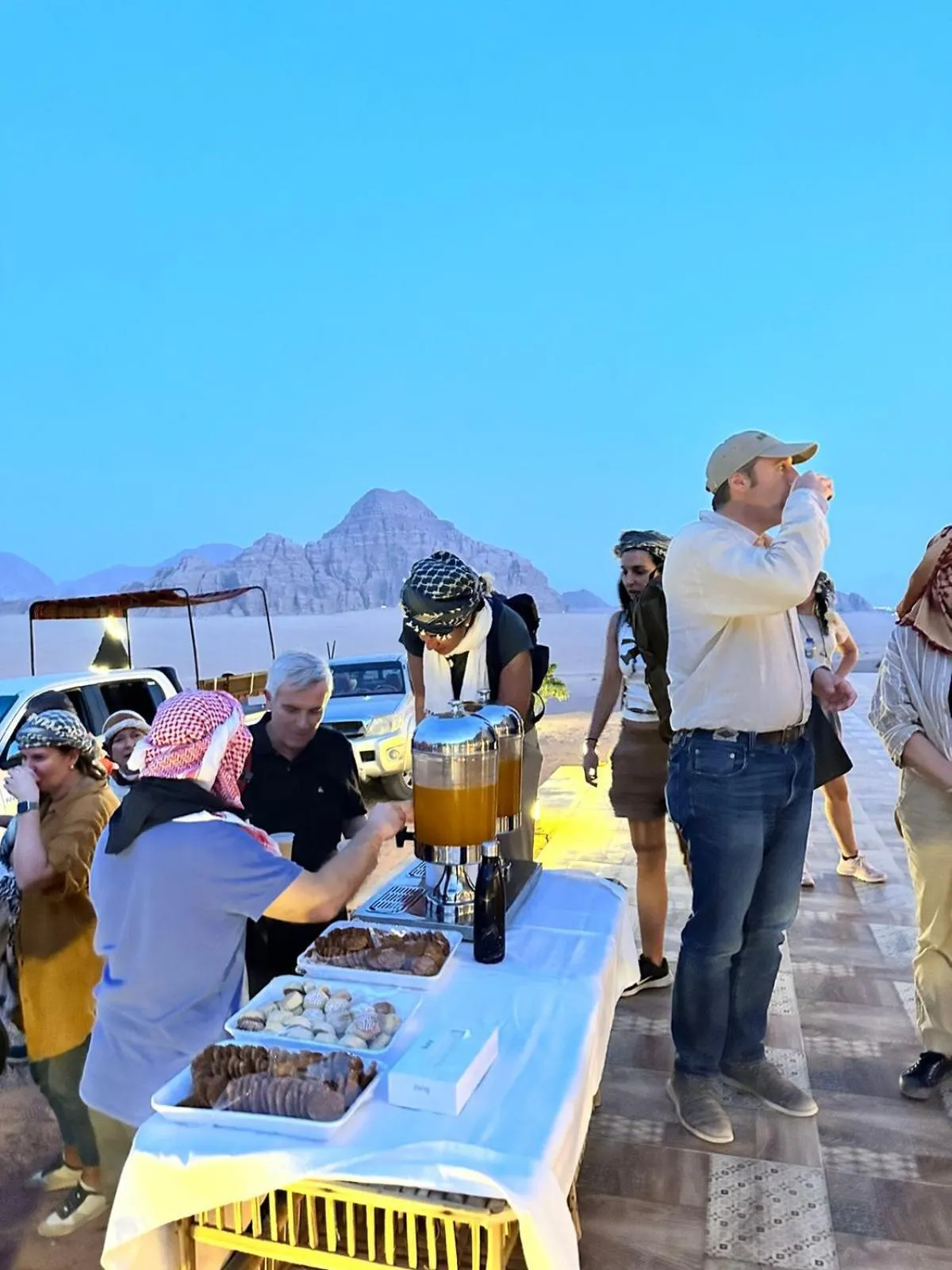 People in Hasan Zawaideh luxury camp 2