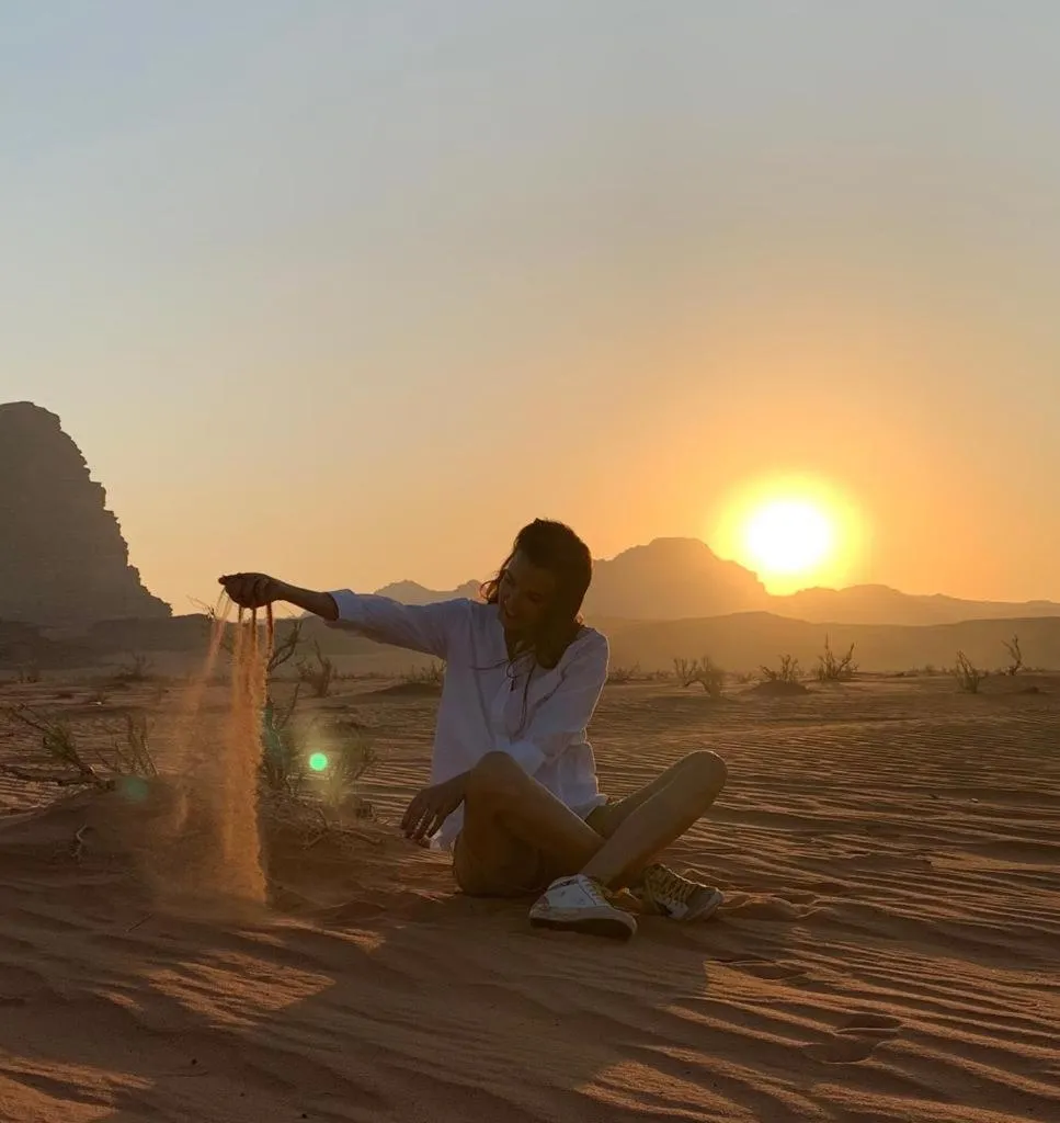 Sunset in Hasan Zawaideh luxury camp 2