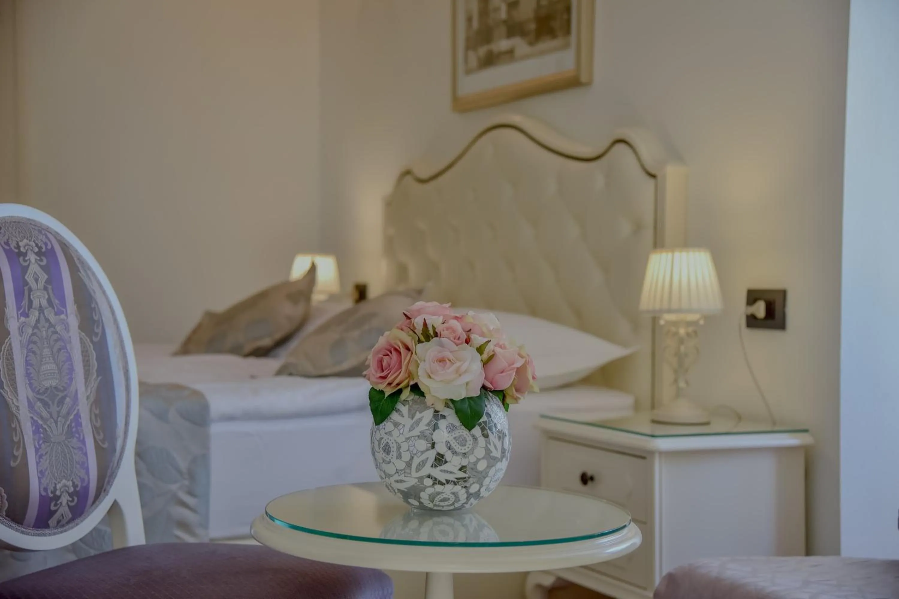 Bed in Hotel Kastel 1700