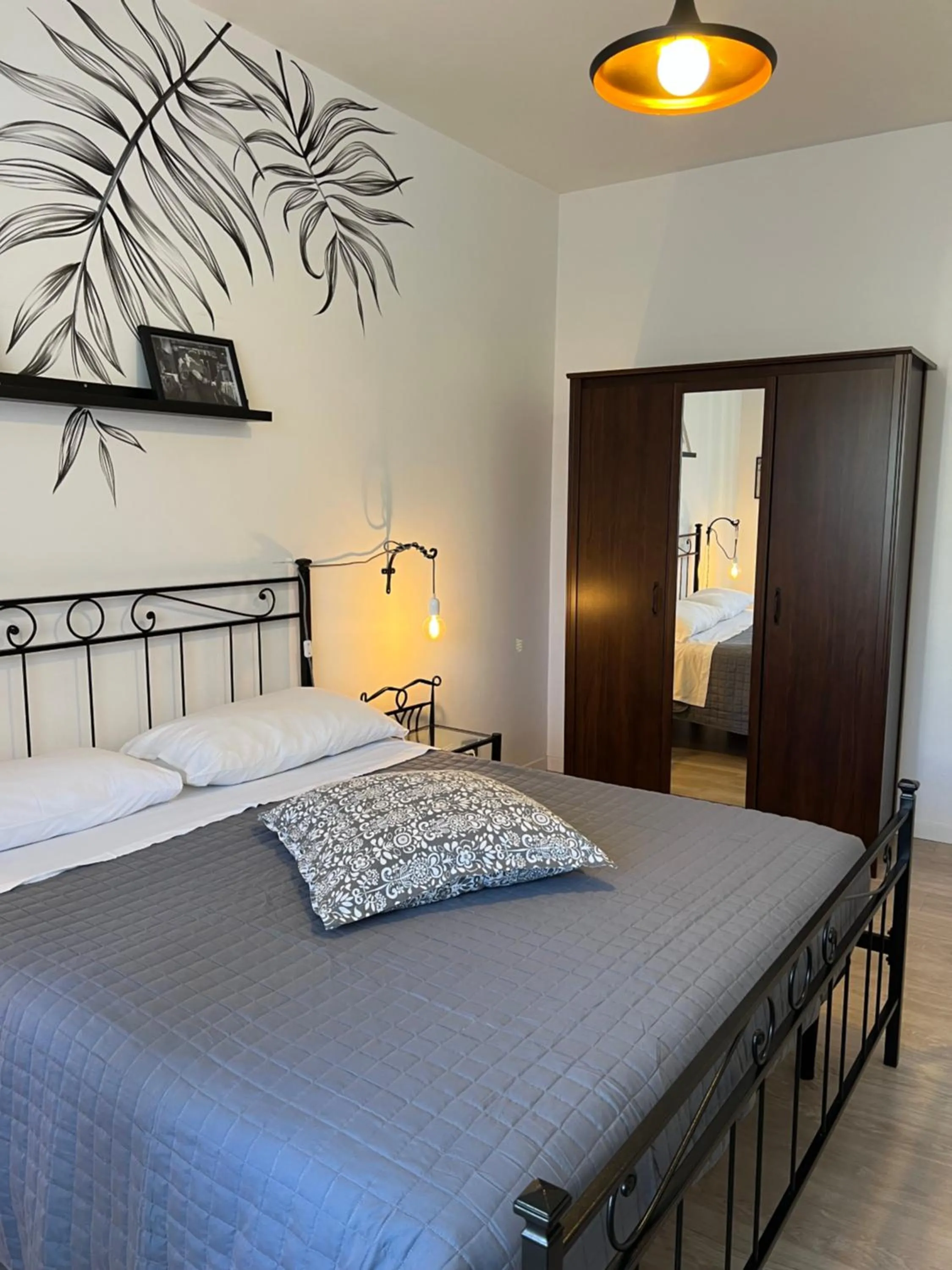 Bed in Eufonia Vinyl Friendly Apartment
