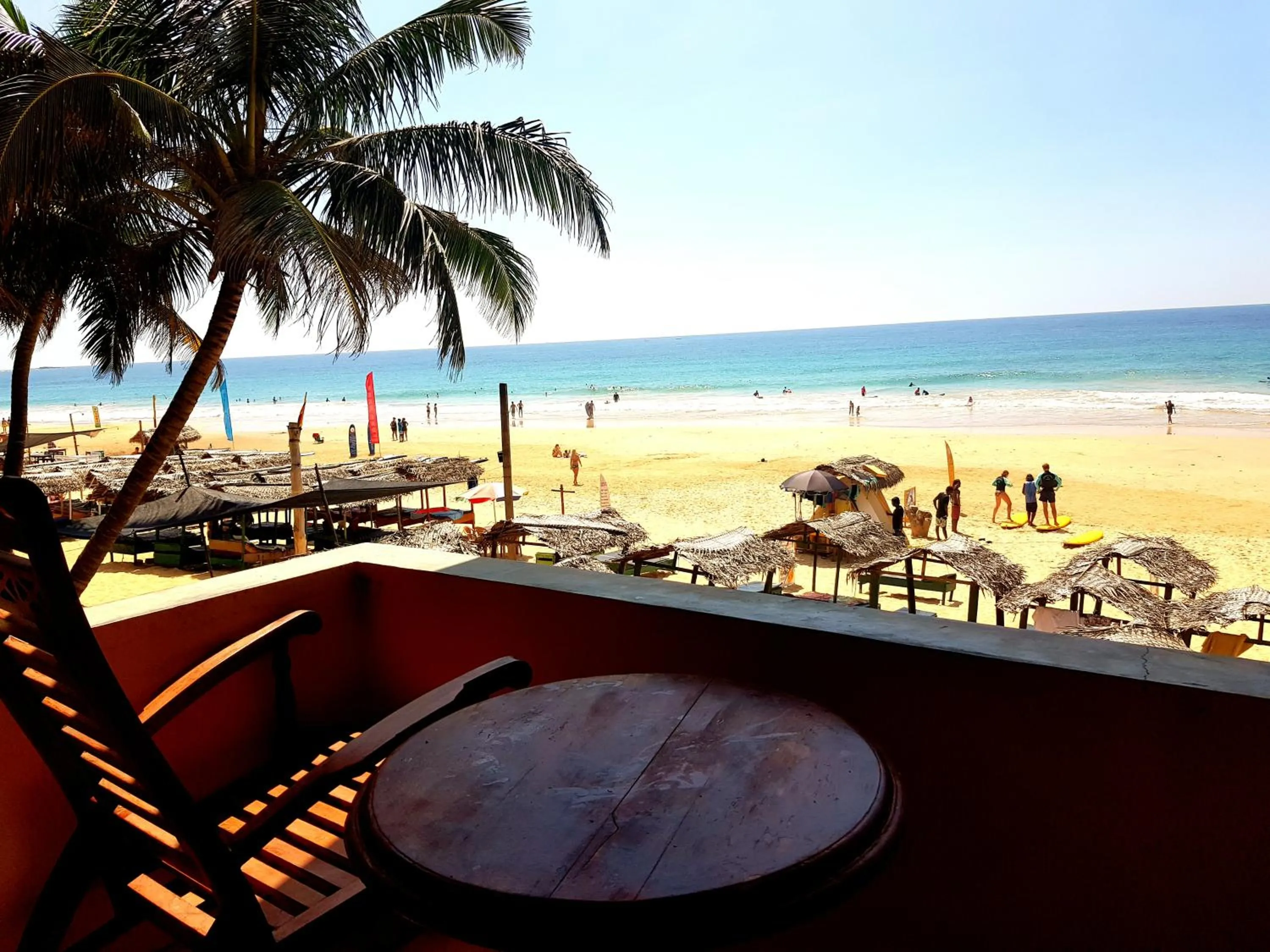Balcony/Terrace in Drifters Hotel & Beach Restaurant