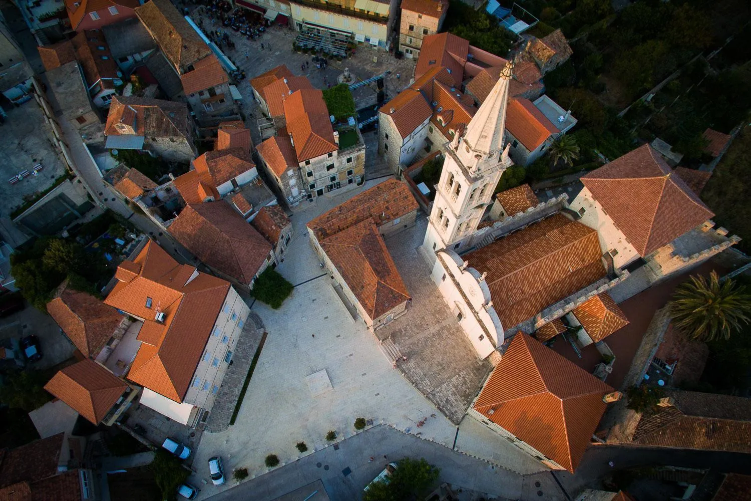 Bird's eye view in Hotel Hvar
