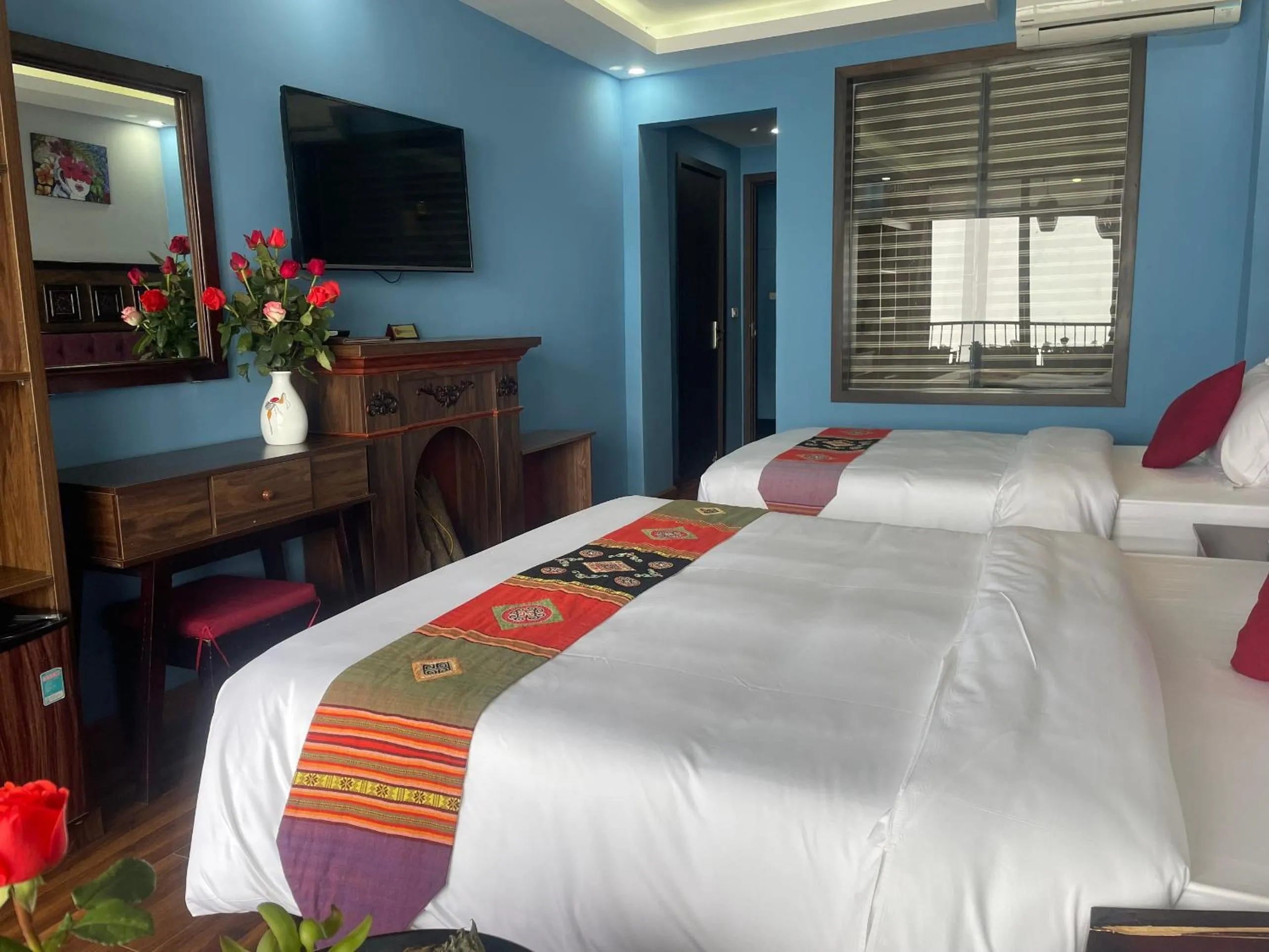 Bed in Sapa Hills Hotel