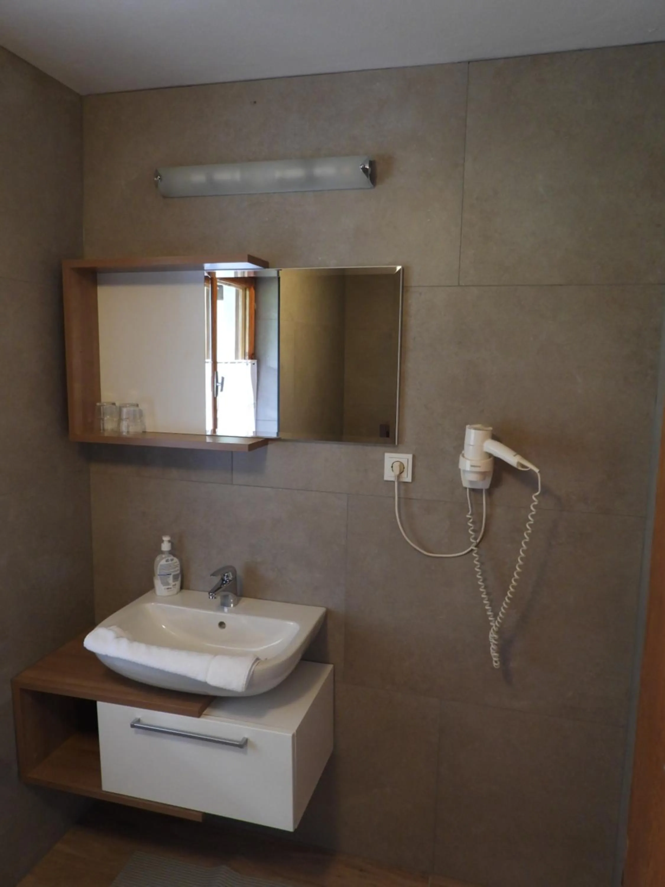 Bathroom in Ferienhaus Oberlengau
