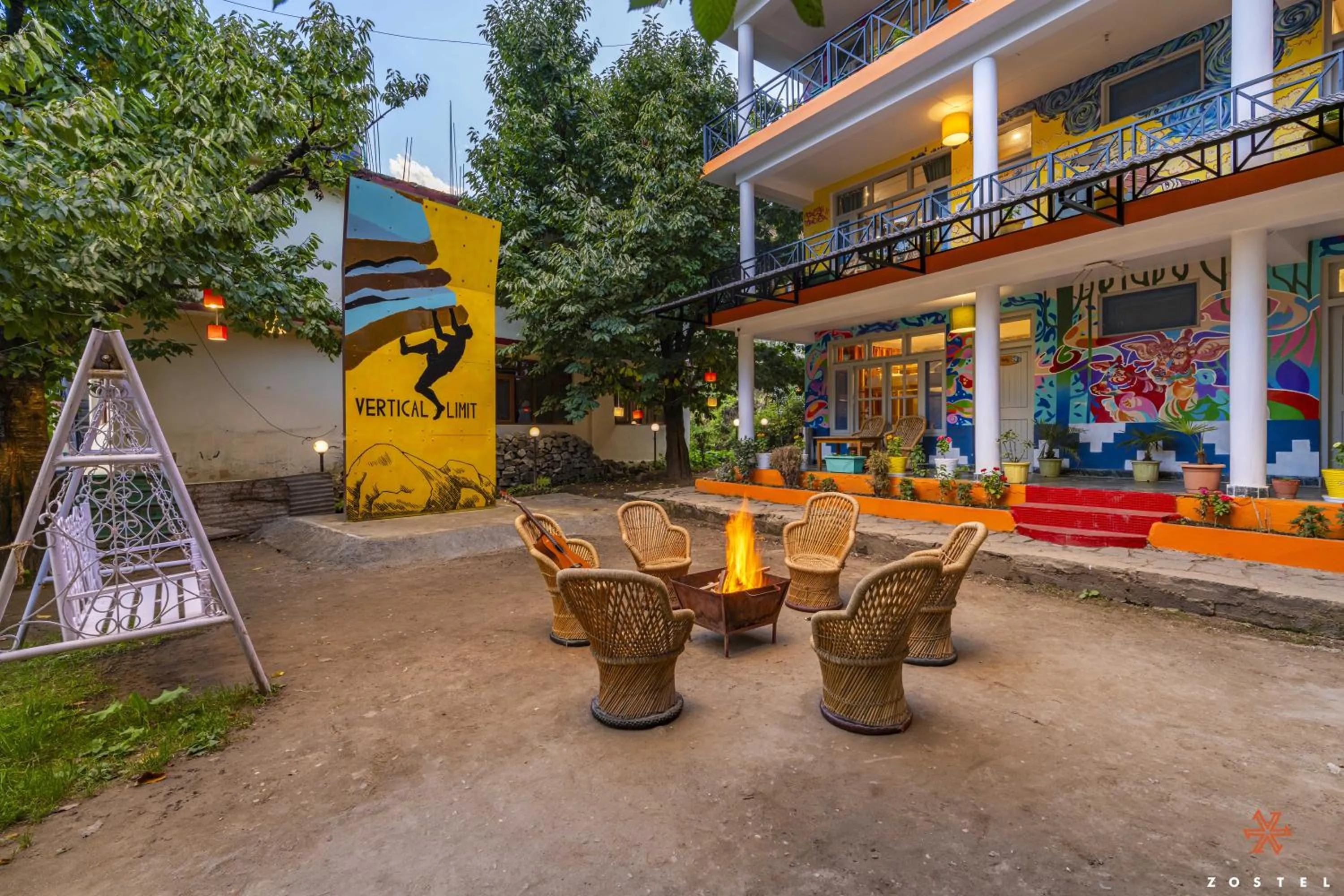 Property building in Zostel Old Manali