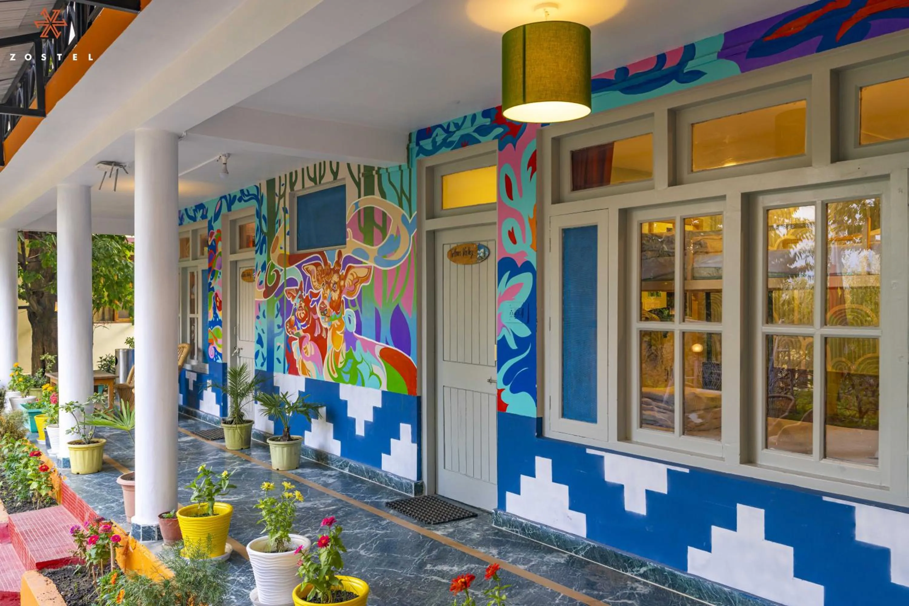 Property building in Zostel Old Manali