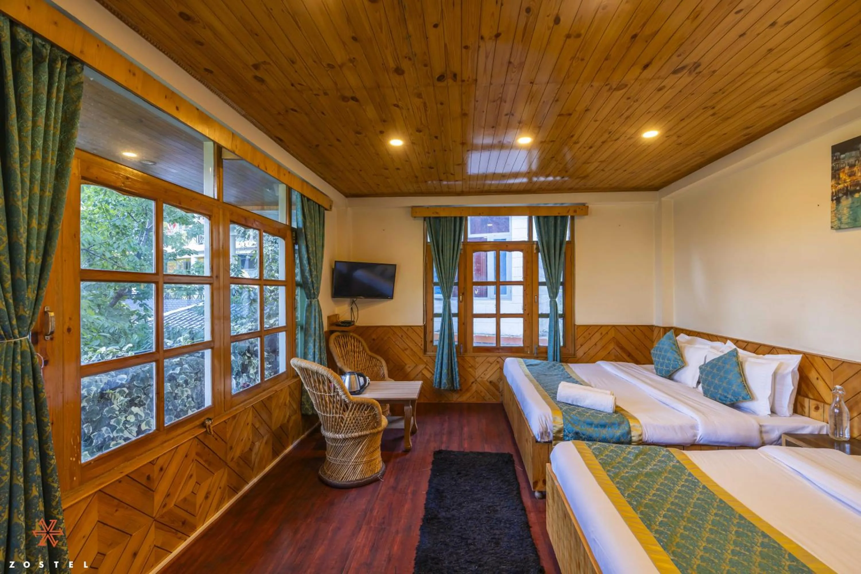 TV and multimedia, Bed in Zostel Old Manali