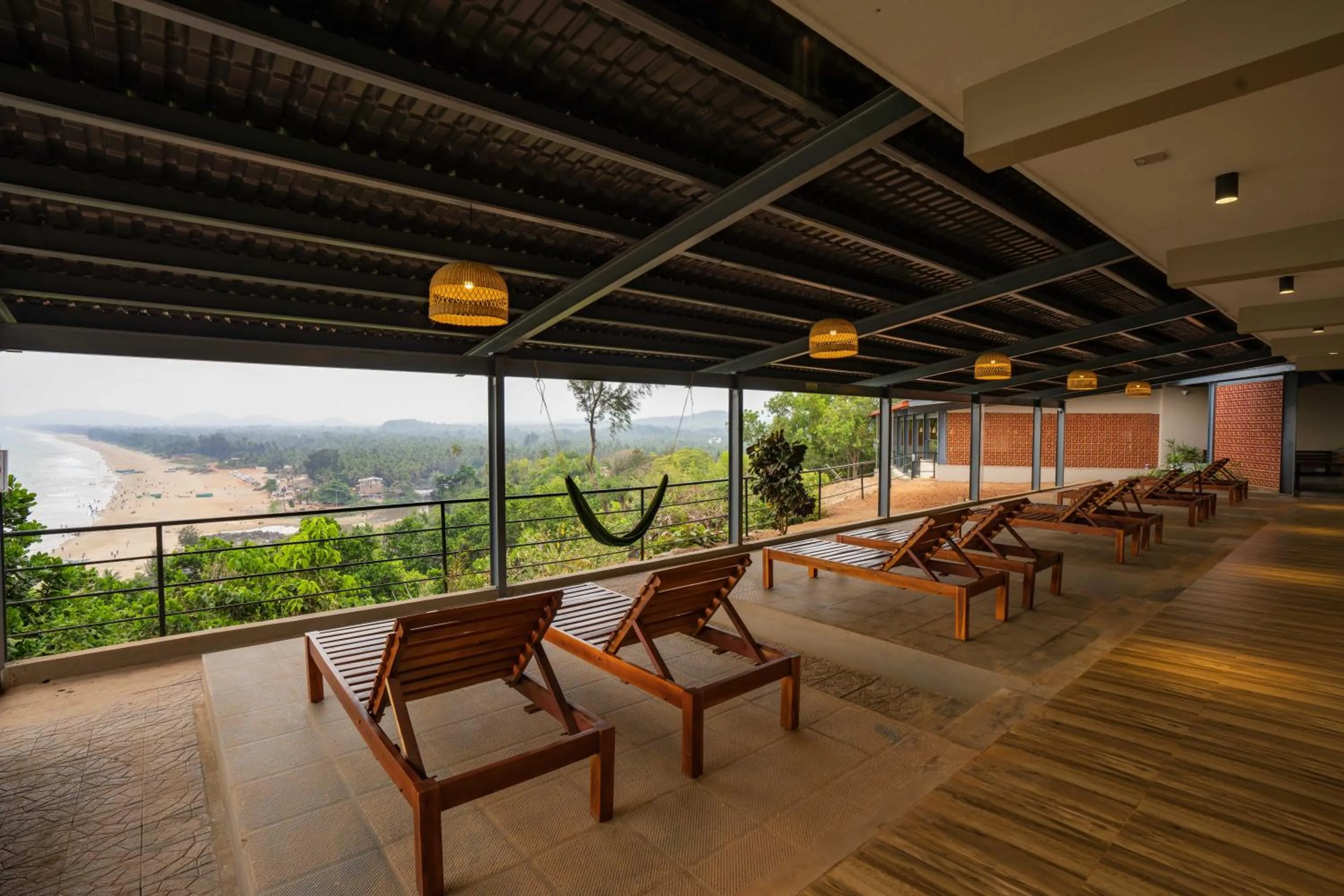 Balcony/Terrace in Zostel Gokarna