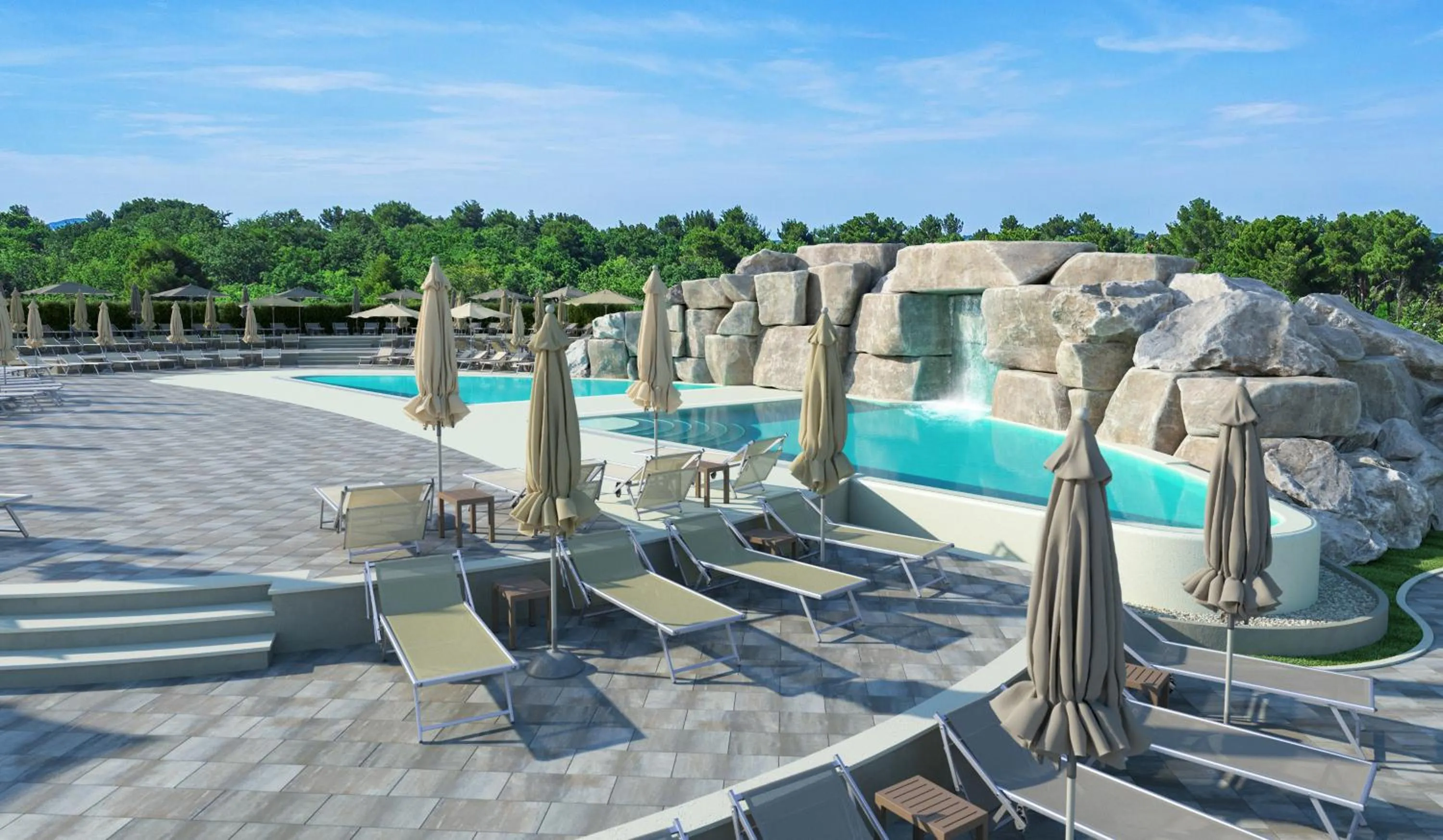 Swimming pool in Mobilhome Victoria Camping Lanterna