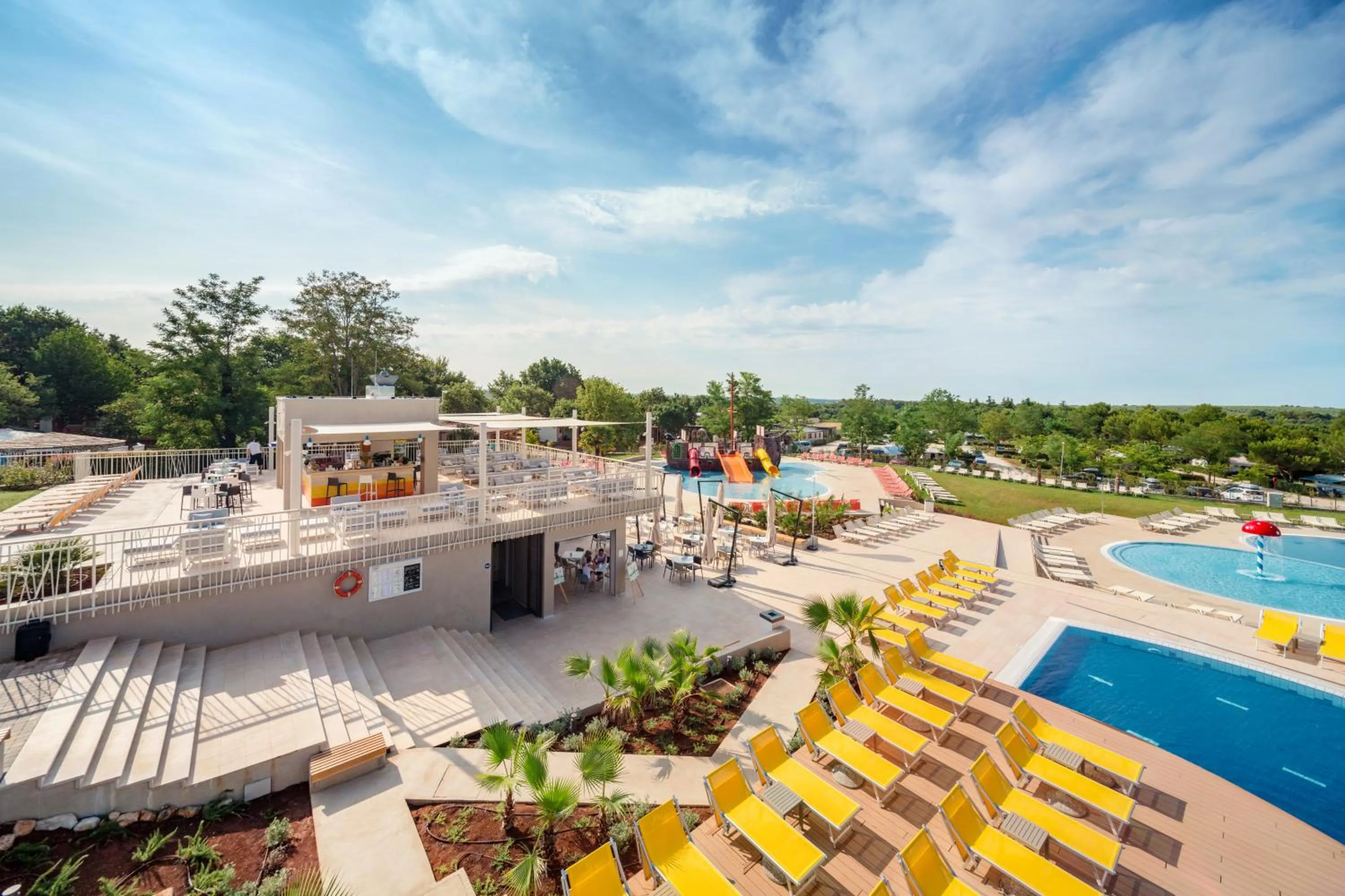 Pool view in Mobilhome Victoria Camping Lanterna