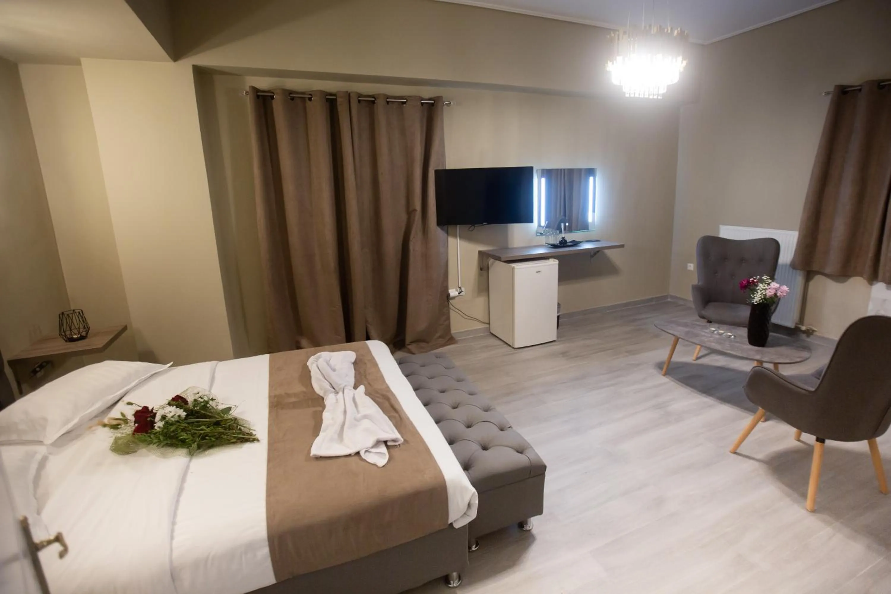 Bed in Cavallari Palace Hotel Suites