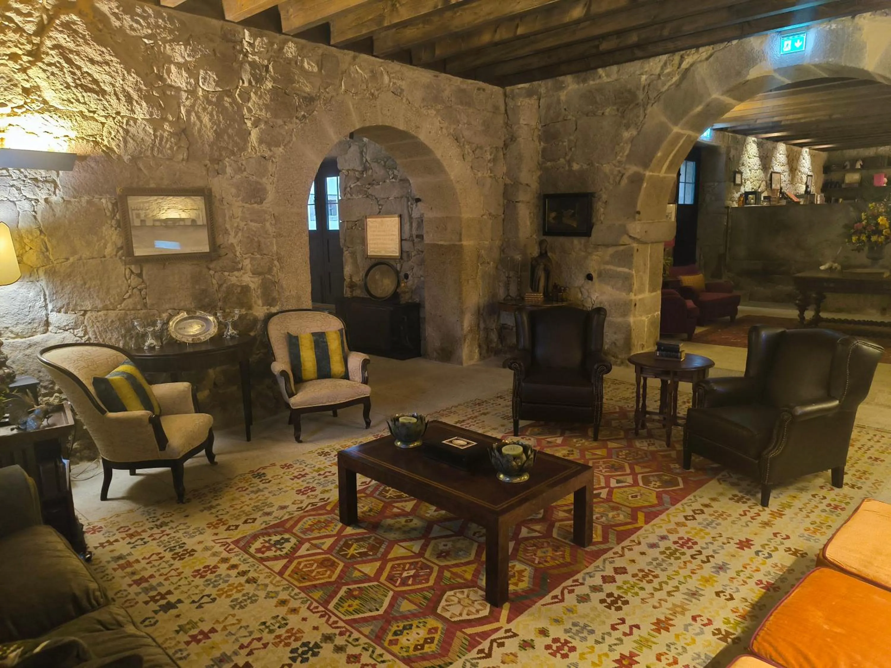Seating area in Hotel Paço de Vitorino