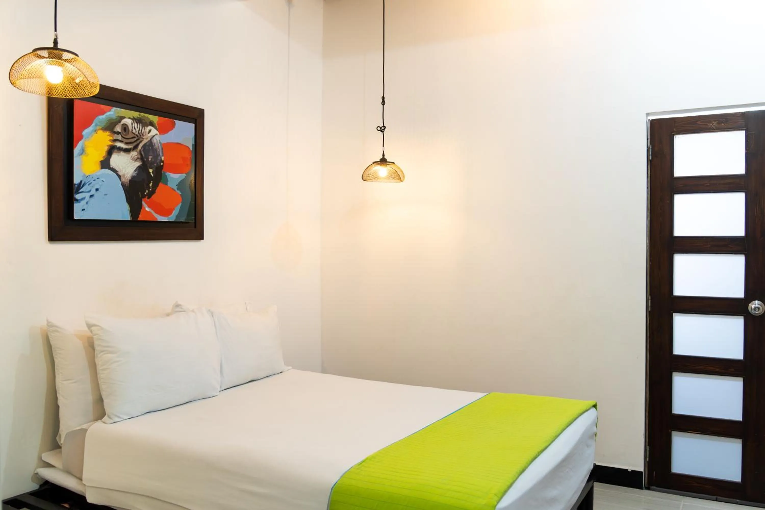 Bed in Hotel Family House Rodadero