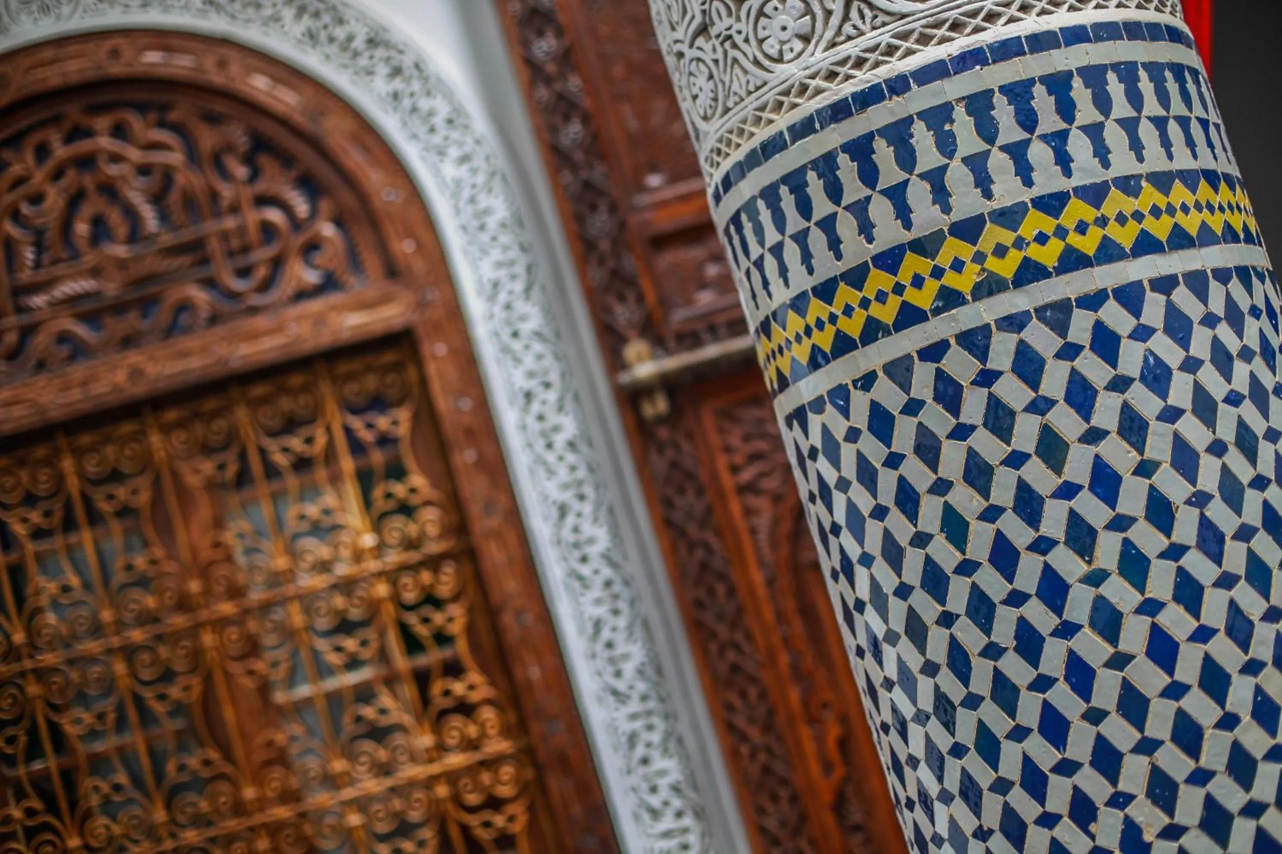Decorative detail in Palais Nazha Fes - Luxury Lodging