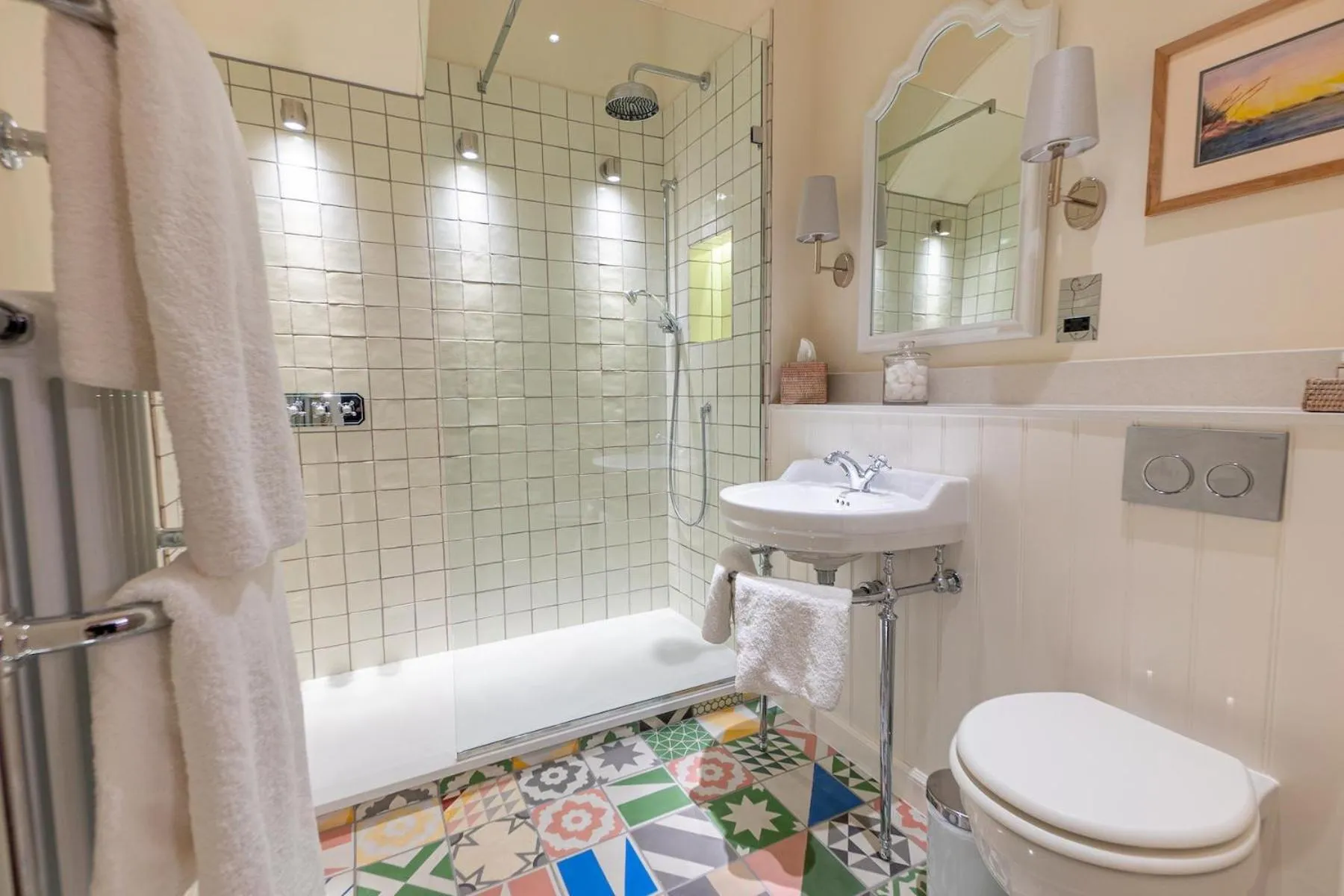 Shower in Hooton Pagnell Hall