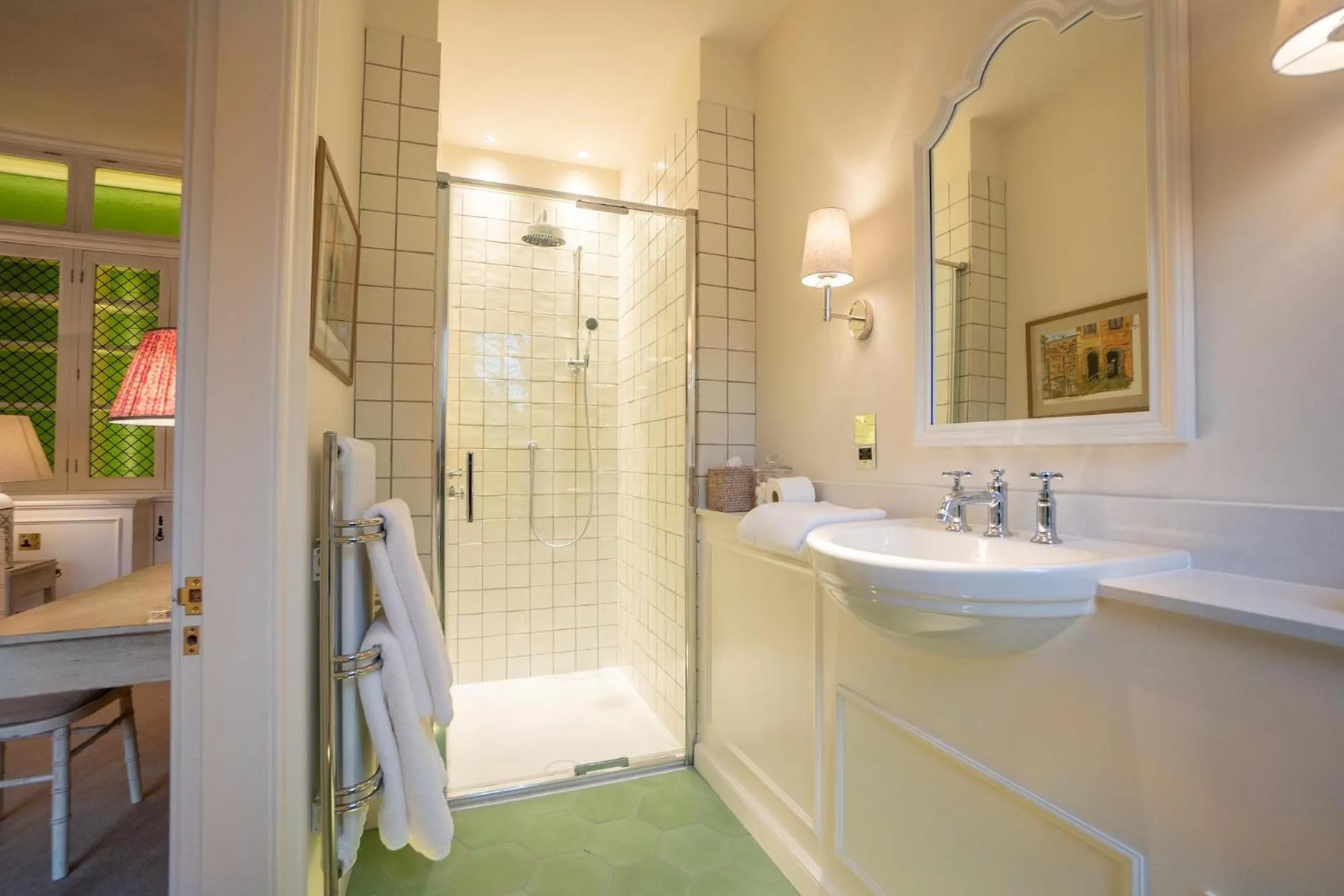 Shower in Hooton Pagnell Hall