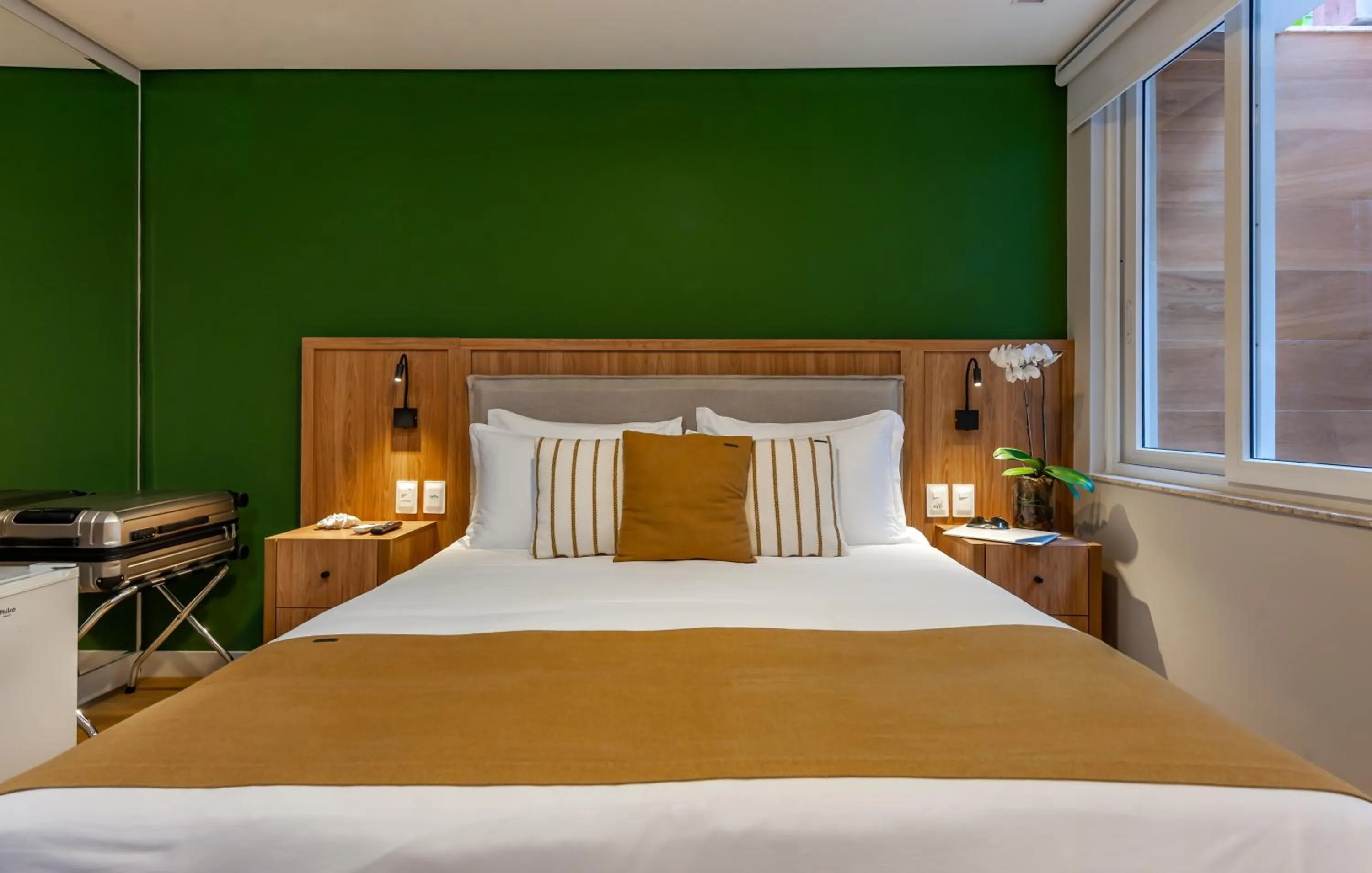 Bed in Pousada Bahia Tambor