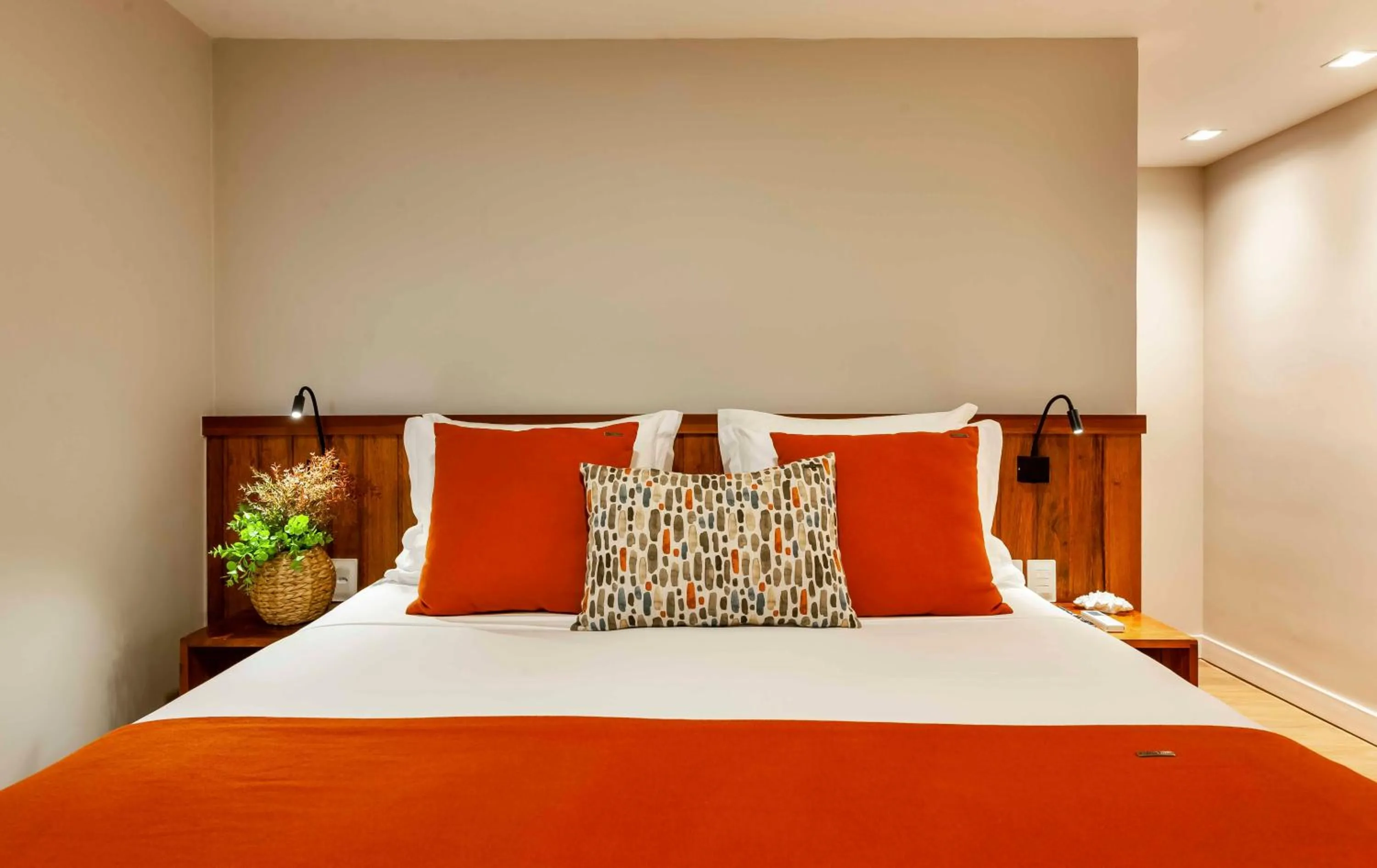 Bed in Pousada Bahia Tambor