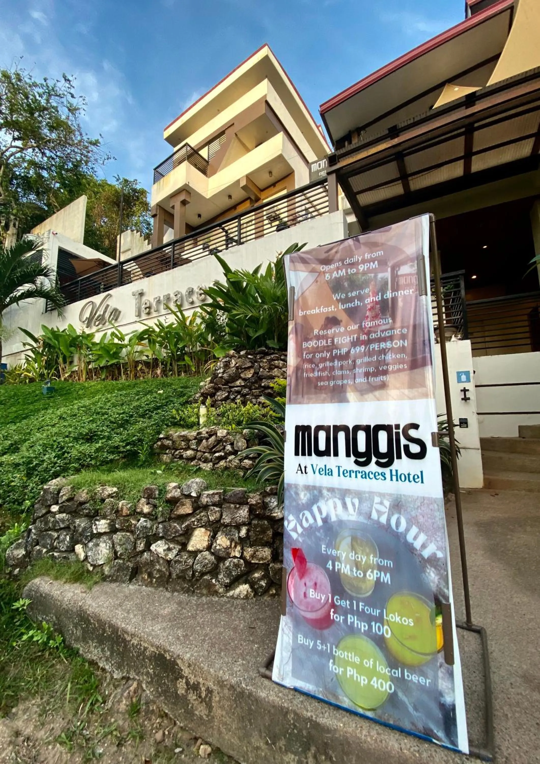 Facade/entrance in Vela Terraces Hotel