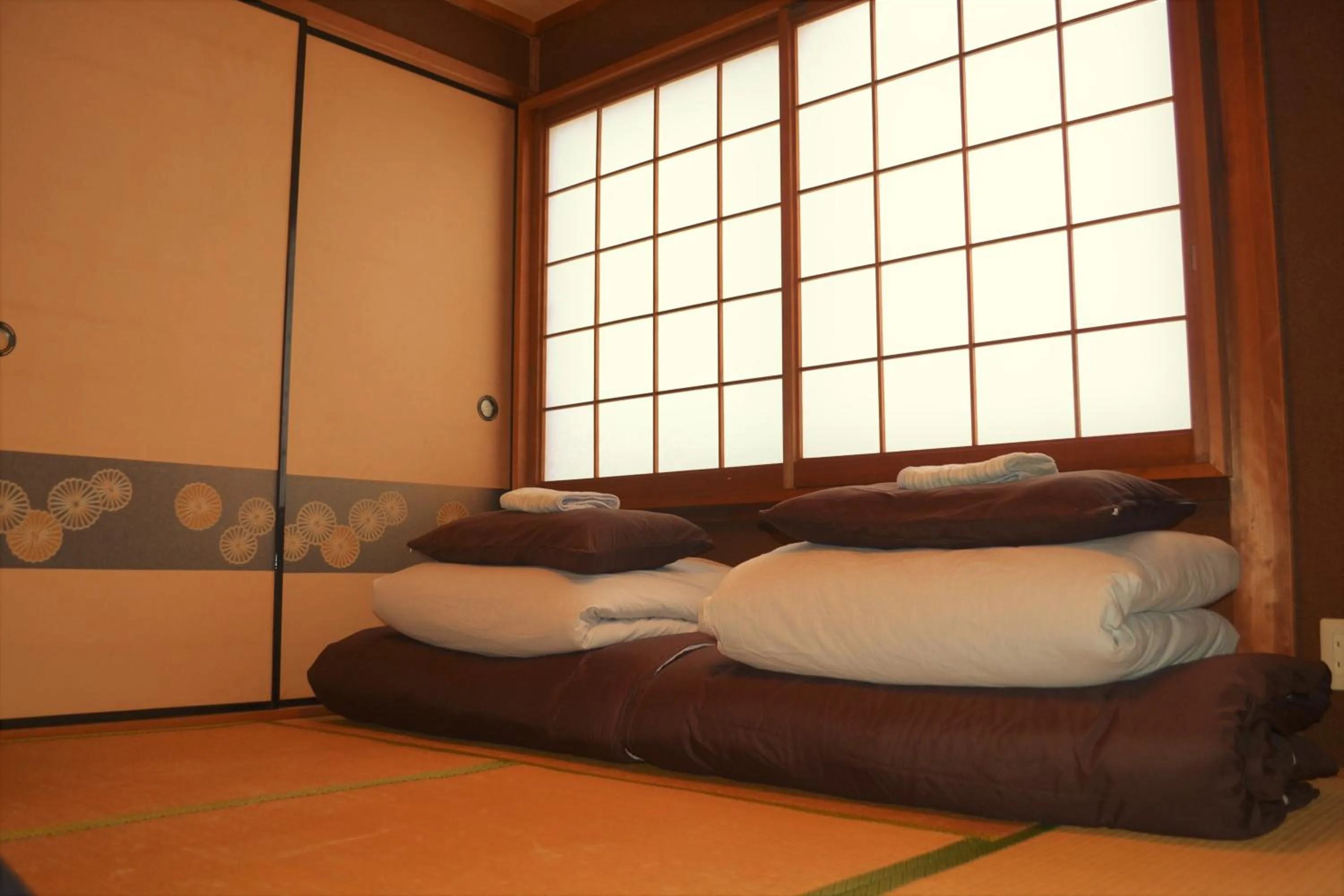 Bed in Peace house Abeno