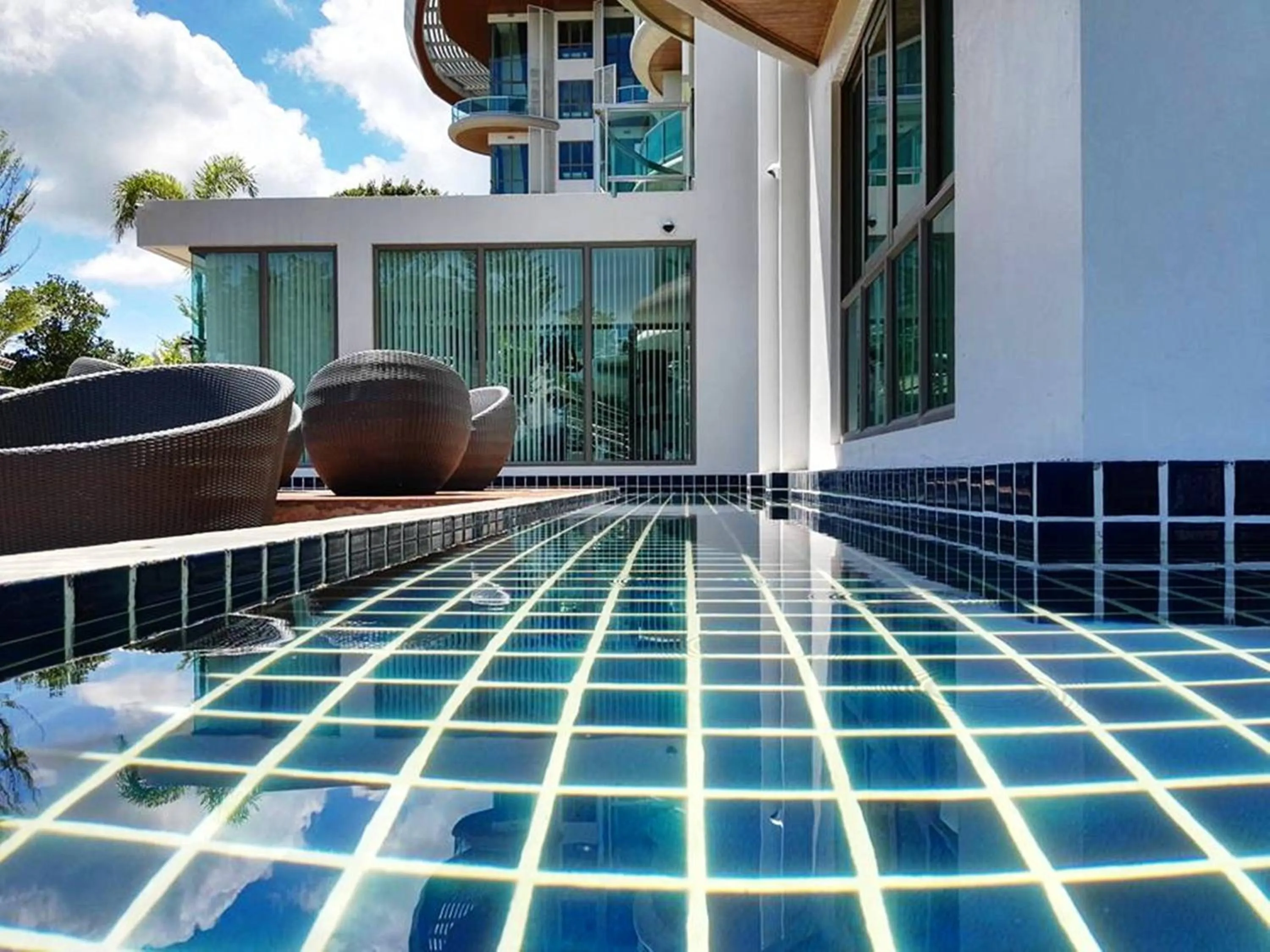 Fitness centre/facilities in Sonrisa Srirachaที่พักติดทะเล