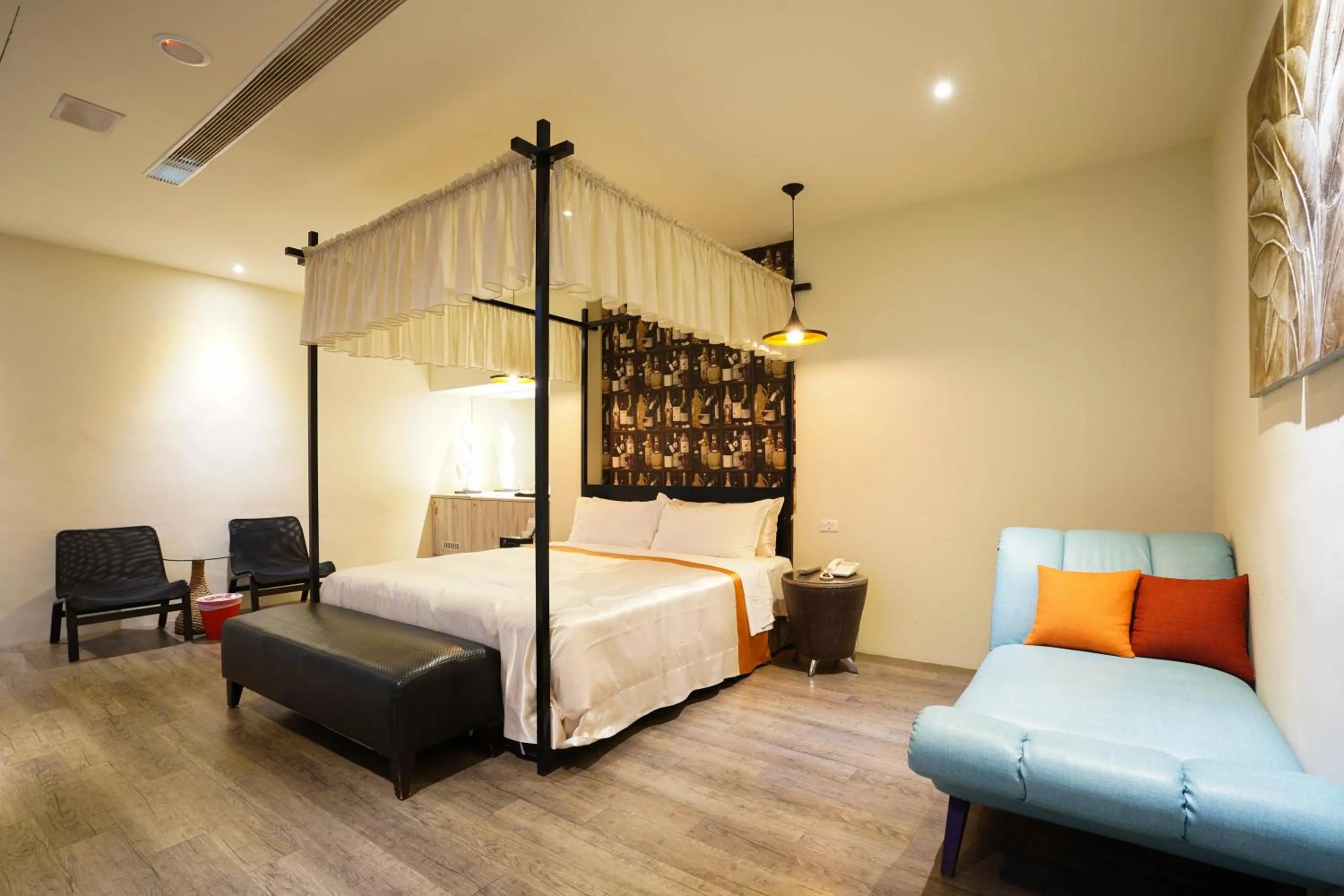 Bed in Moonlight Motel